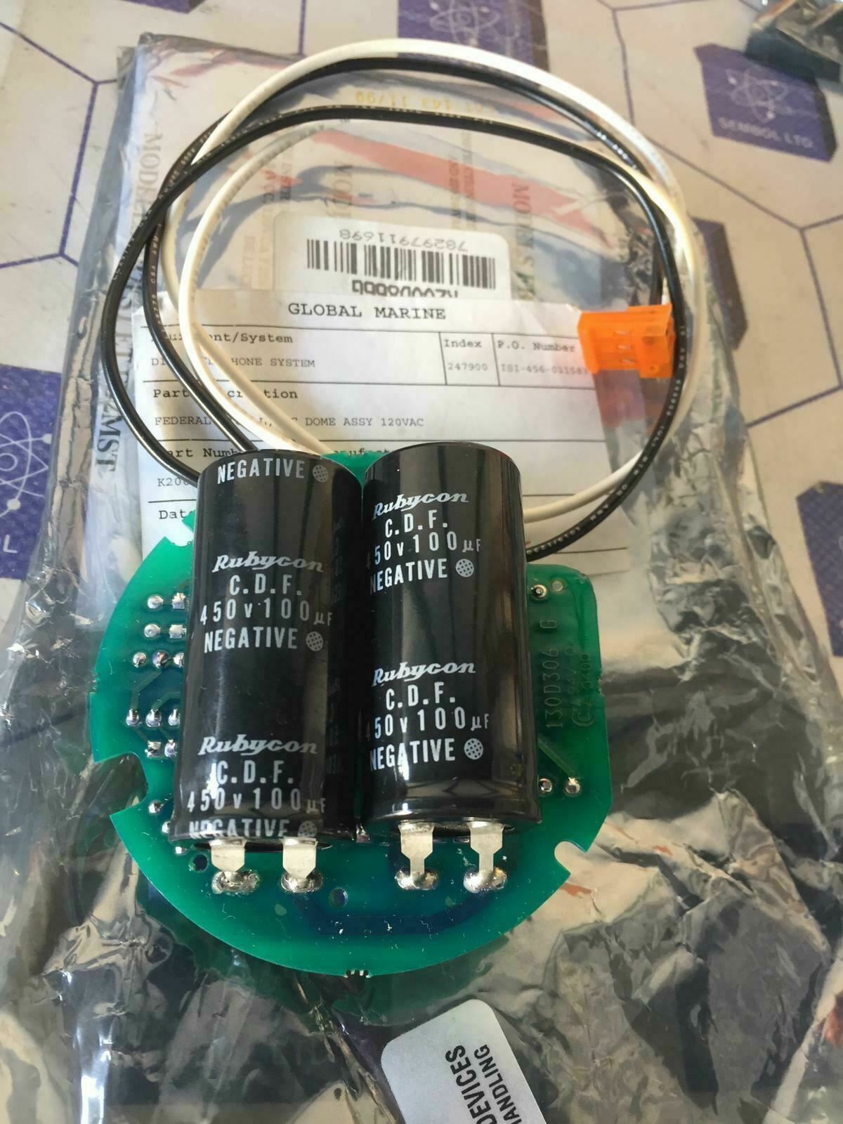 FEDERAL SIGNAL PC DOME ASSY 120VAC K200D866G DIAL TELEPHONE SYSTEM