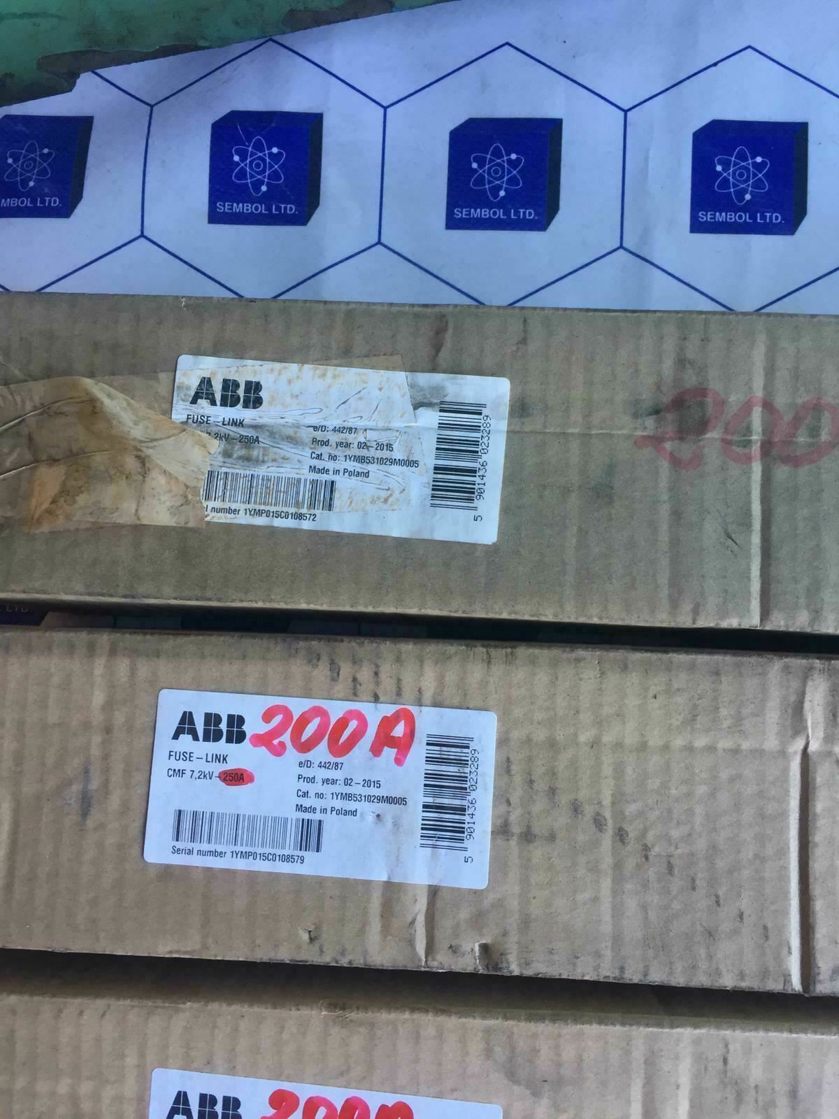 ABB Fuse Link CMF 7,2KV 250A 442/87 | 1YMB531029M0005