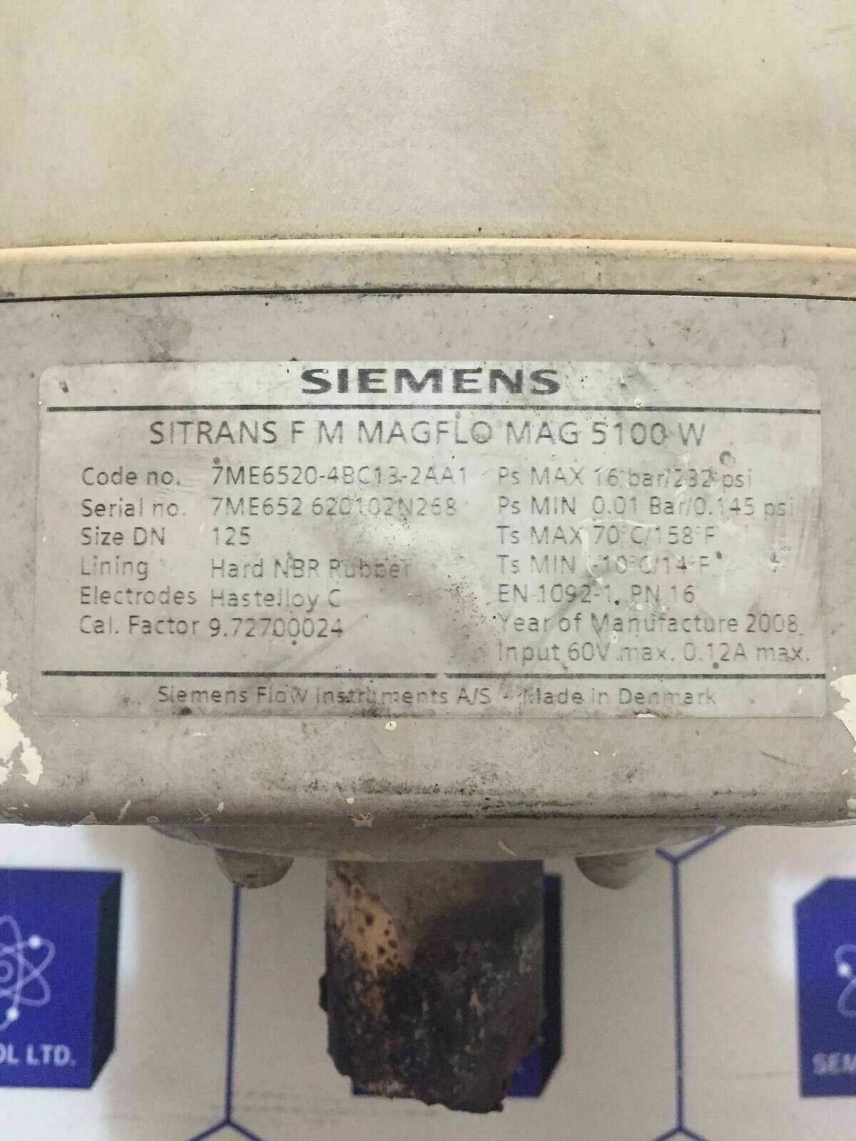 Siemens 7ME6910-1AA10-1A MAG5000 Flow Sensor