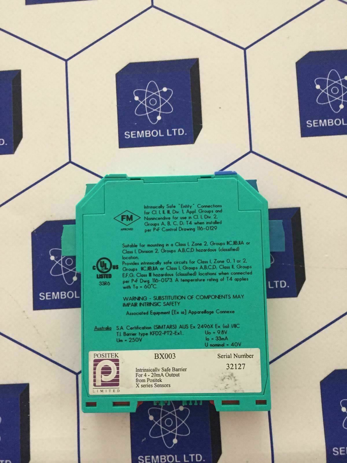 PEPPERL FUCHS 112844 K-SYSTEM KFD2-PT2-Ex1-6-Y KFD2PT2Ex16Y112844