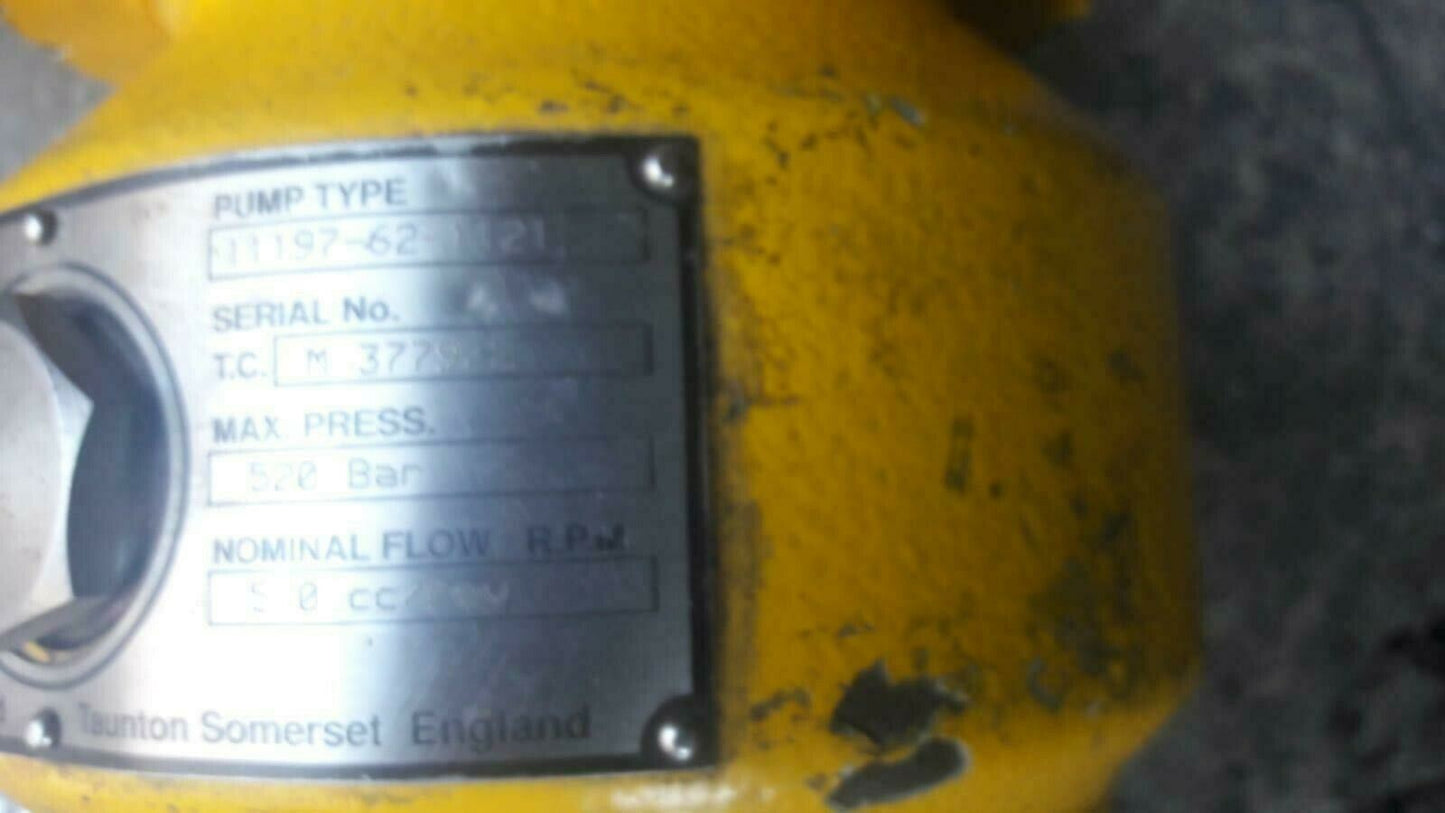 Marshalsea Hydraulics high pressure water Gylicol pump (520 Bar)