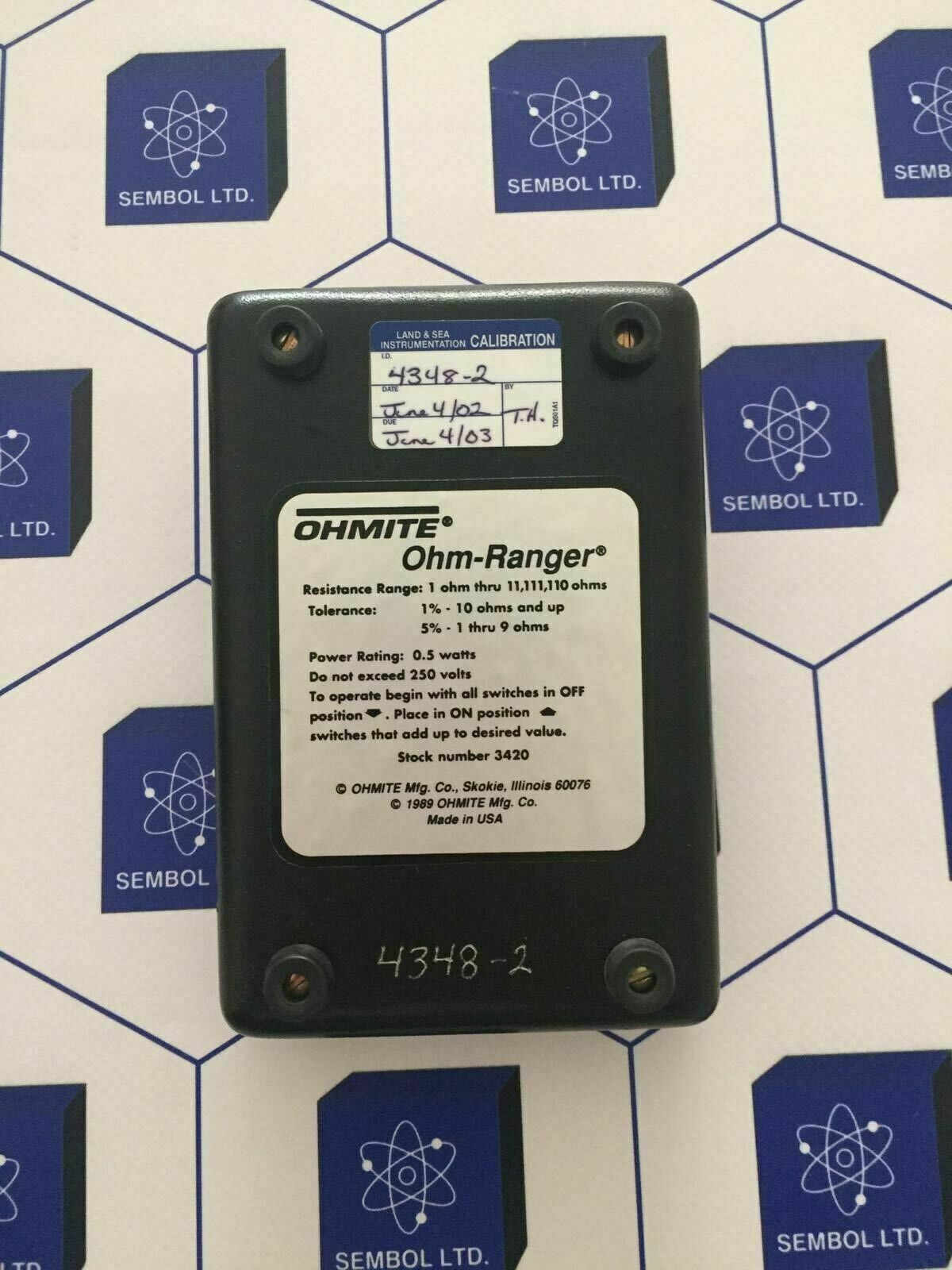 Ohmite 3420 Ohm-Ranger