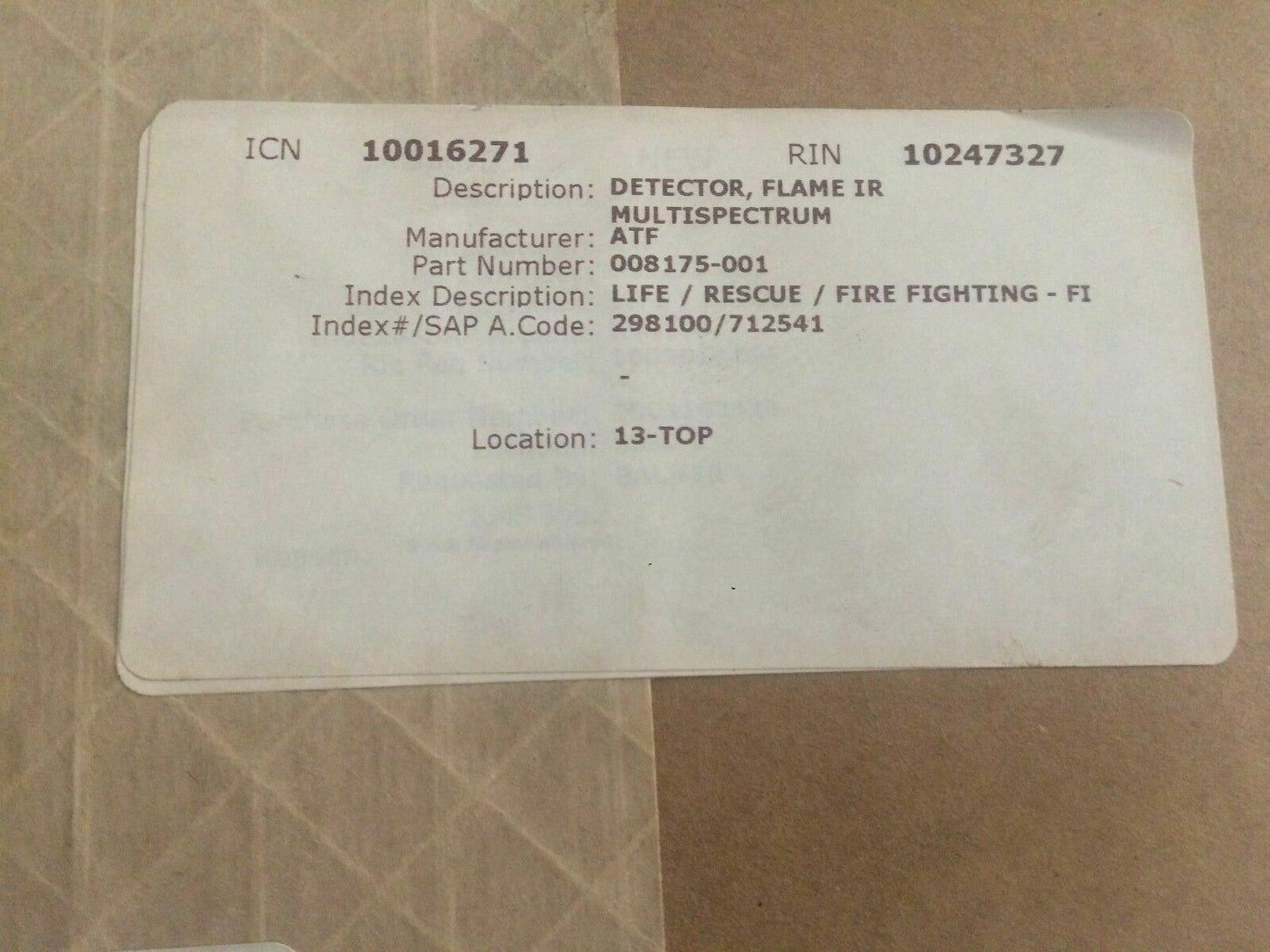 Autronica X33AFA4M13W1 DECEKTOR ELECTRONICS CROP