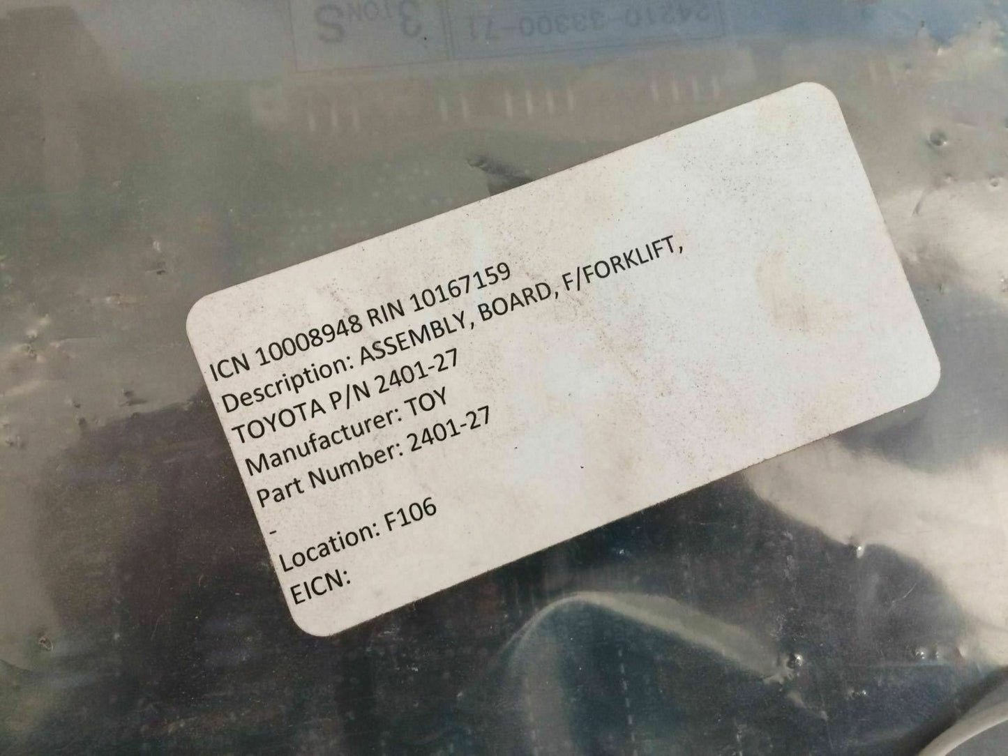 TOYOTA 24210-33300-71 CPU BOARD - NO.400103