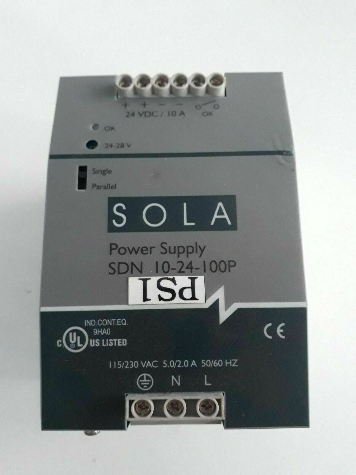 SOLA SDN 10-24-100p Power Supply Module 24vdc 10a