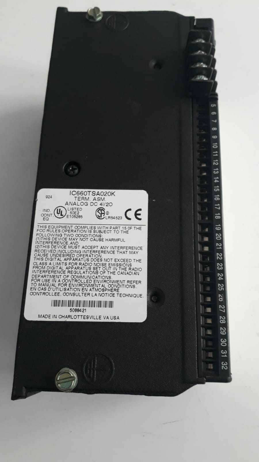 GE Fanuc Genius IC660TSA020K / IC660BBA020M Analog I/O Module