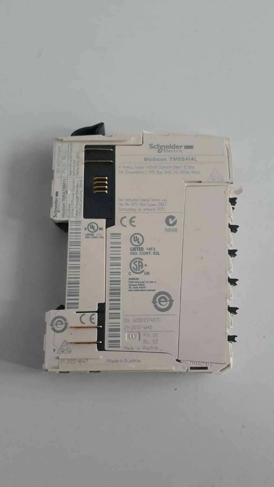 SCHNEIDER ELECTRIC TM5SAI4L MOD. 4AI 10V/0-20MA/4-20MA 12 BITS