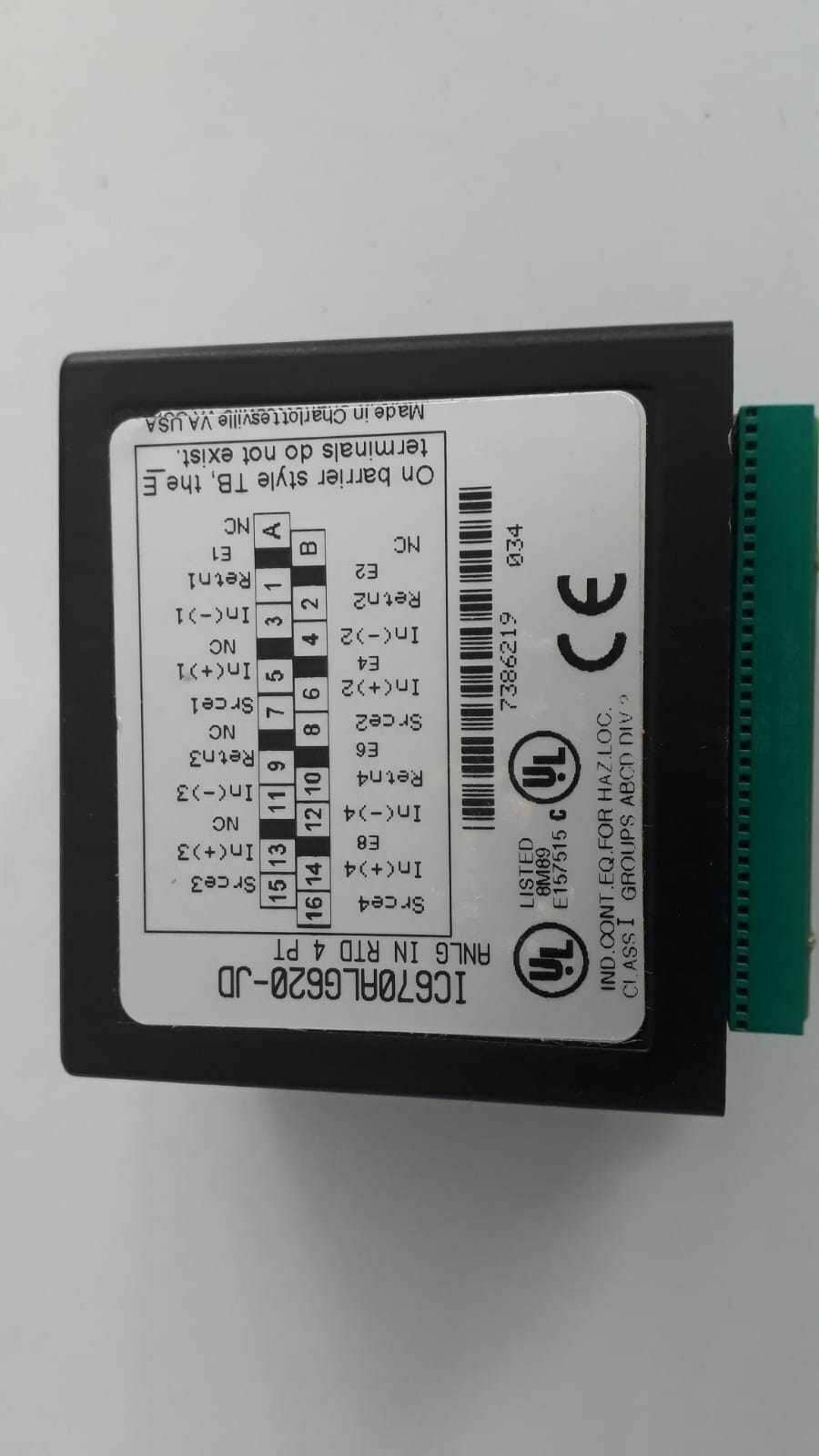 Ge FANUC Ic670alg620-jd Analog in RTD 4 Point Module Q114