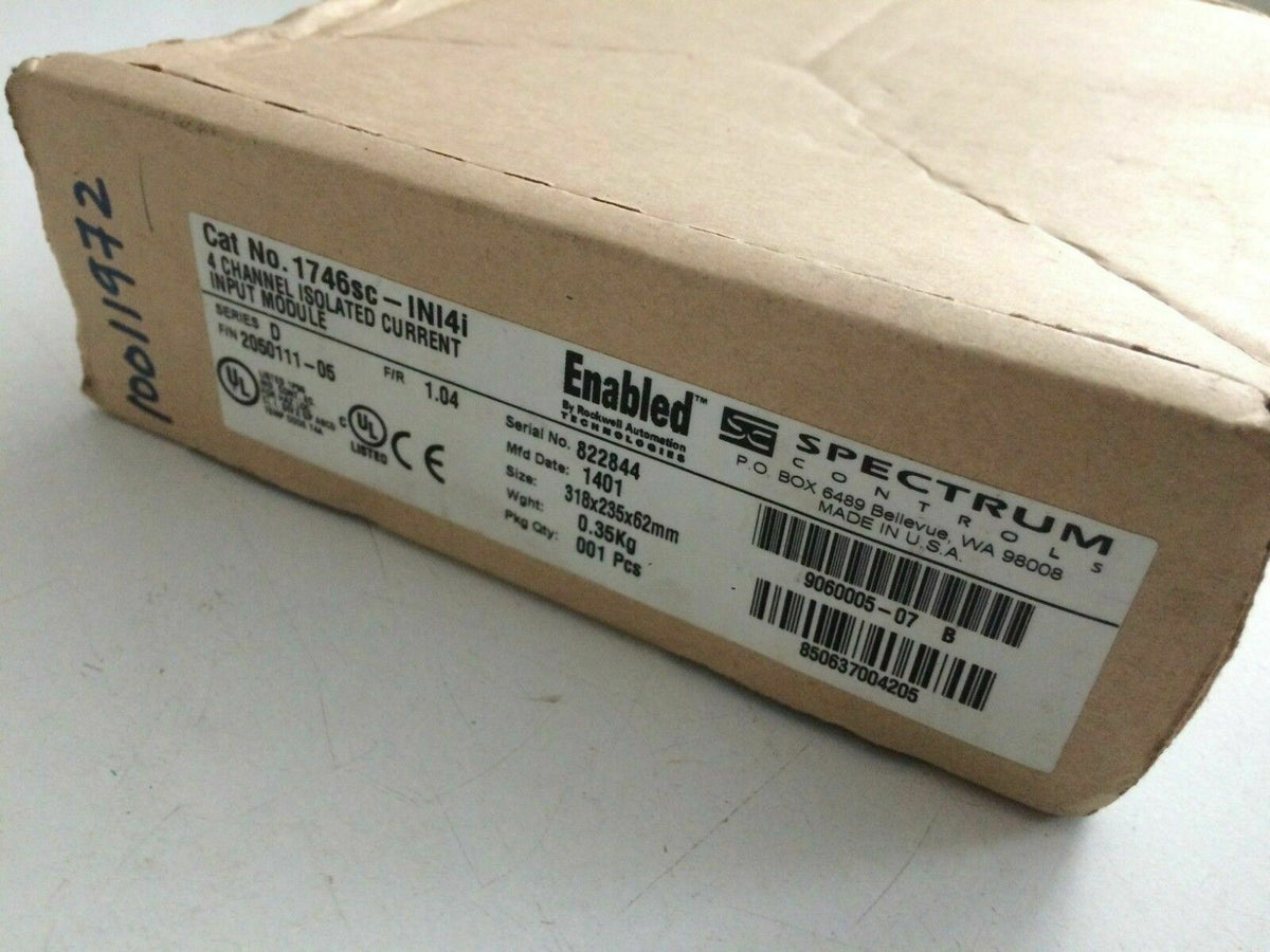 Spectrum 1746SC-INI4I Ser D 4 Channel Isolated Current Module