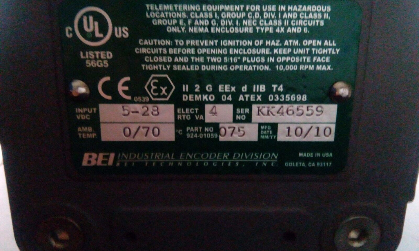 BEI H38D-250-AB-28V/V-SC-CEN