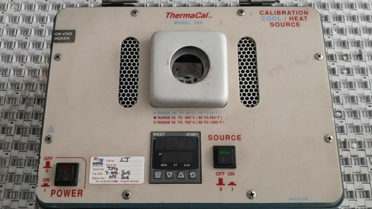 Thermacal Model 20A Calibration COOL/HEAT Source Temperature Thermometer