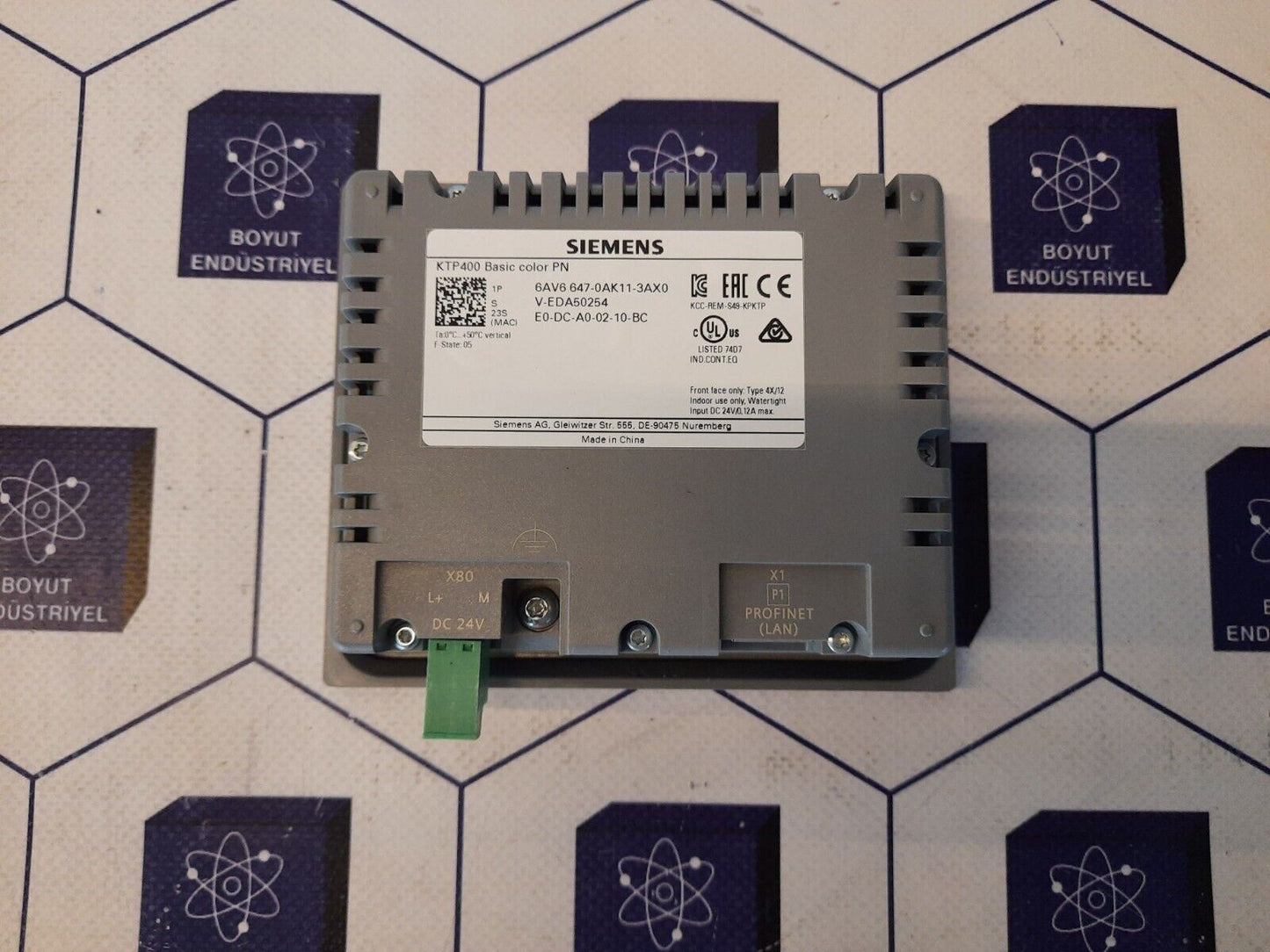 SIEMENS 6AV6 647-0AK11-3AX0 SIMATIC PANEL KTP400 BASIC COLOR PN