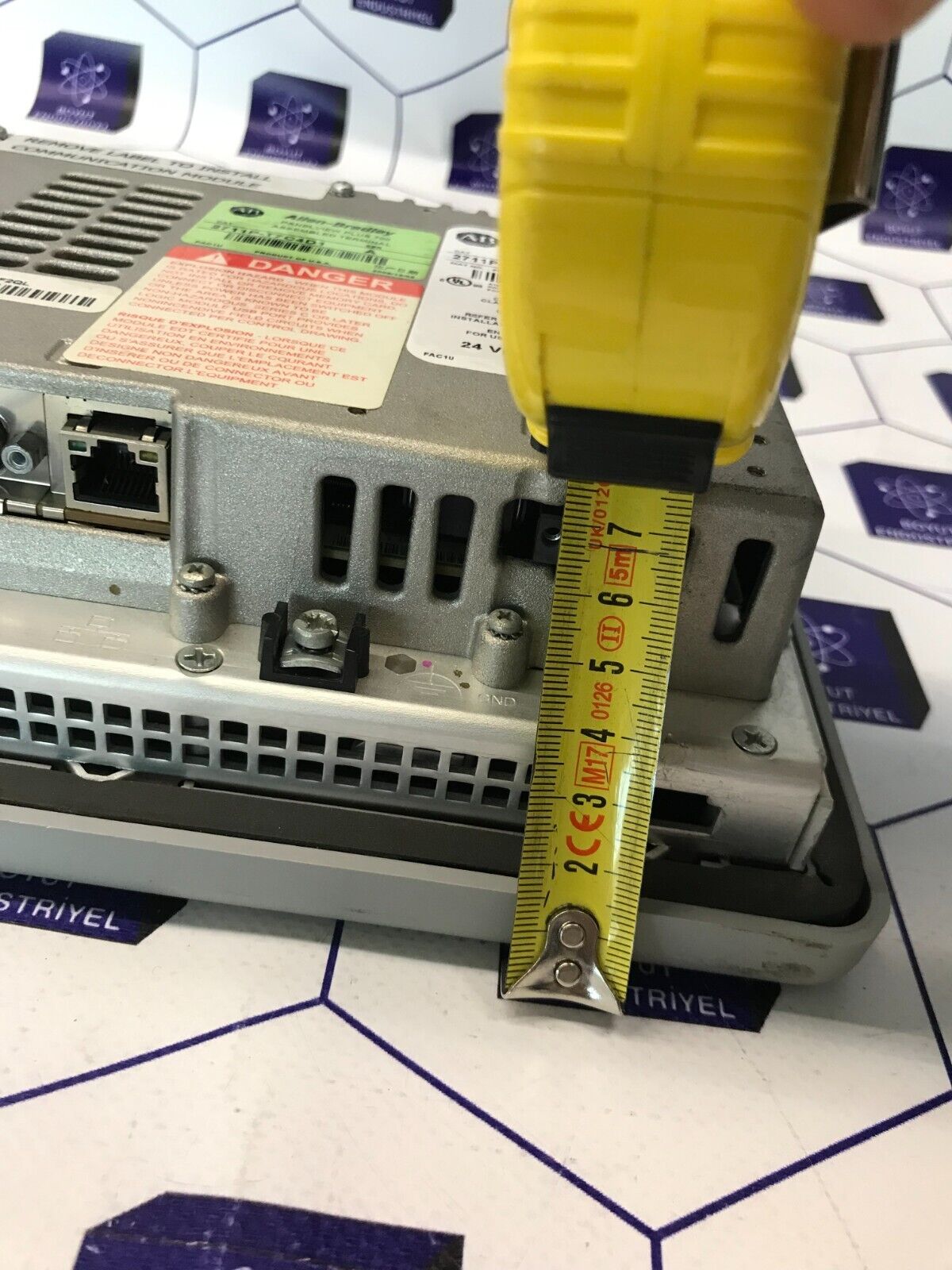 ALLEN BRADLEY PANELVIEW plus GE LOGIC MODULE 2711P-T7C4D1 2711P-RP1 SER:G