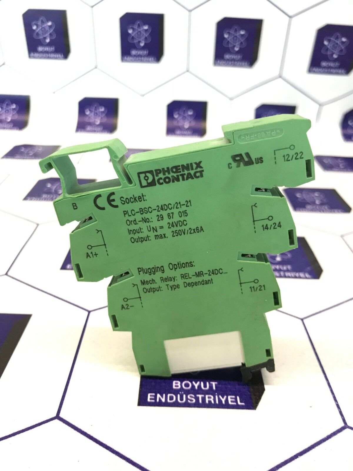 PHOENIX CONTACT PLC-BSC-24DC/21 PLC-BSC-24DC/21-21 ORDER NO: 2967015