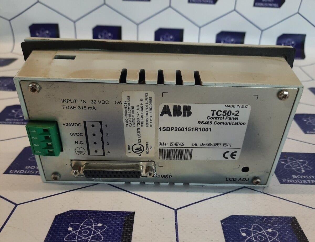 ABB- TC50-2 - 1SBP260151R1001 - CONTROL PANEL