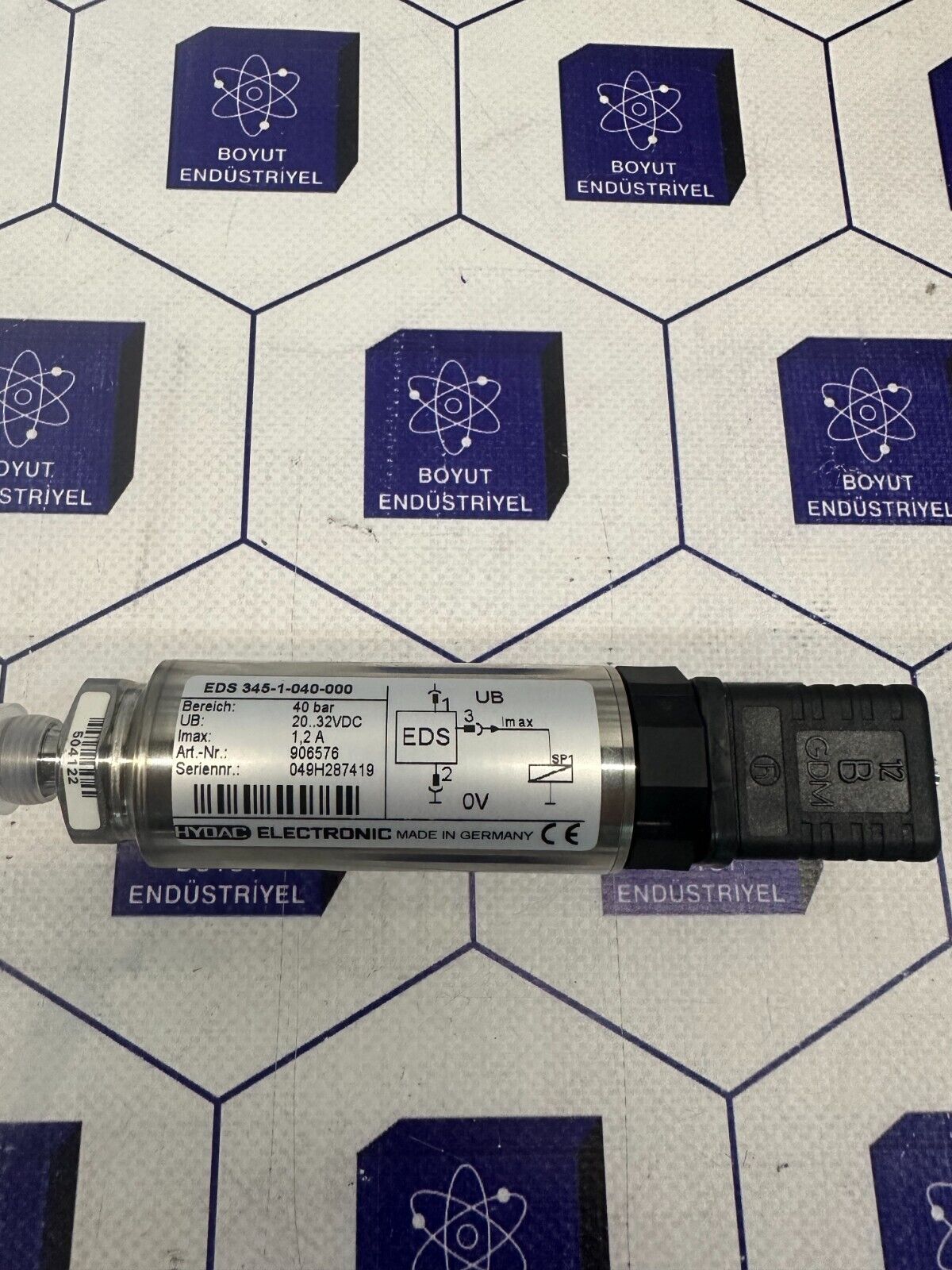 HYDAC ELECTRONIC ELECTRONIC PRESSURE SWITCH MAT NR920163 EDS345-1-040000