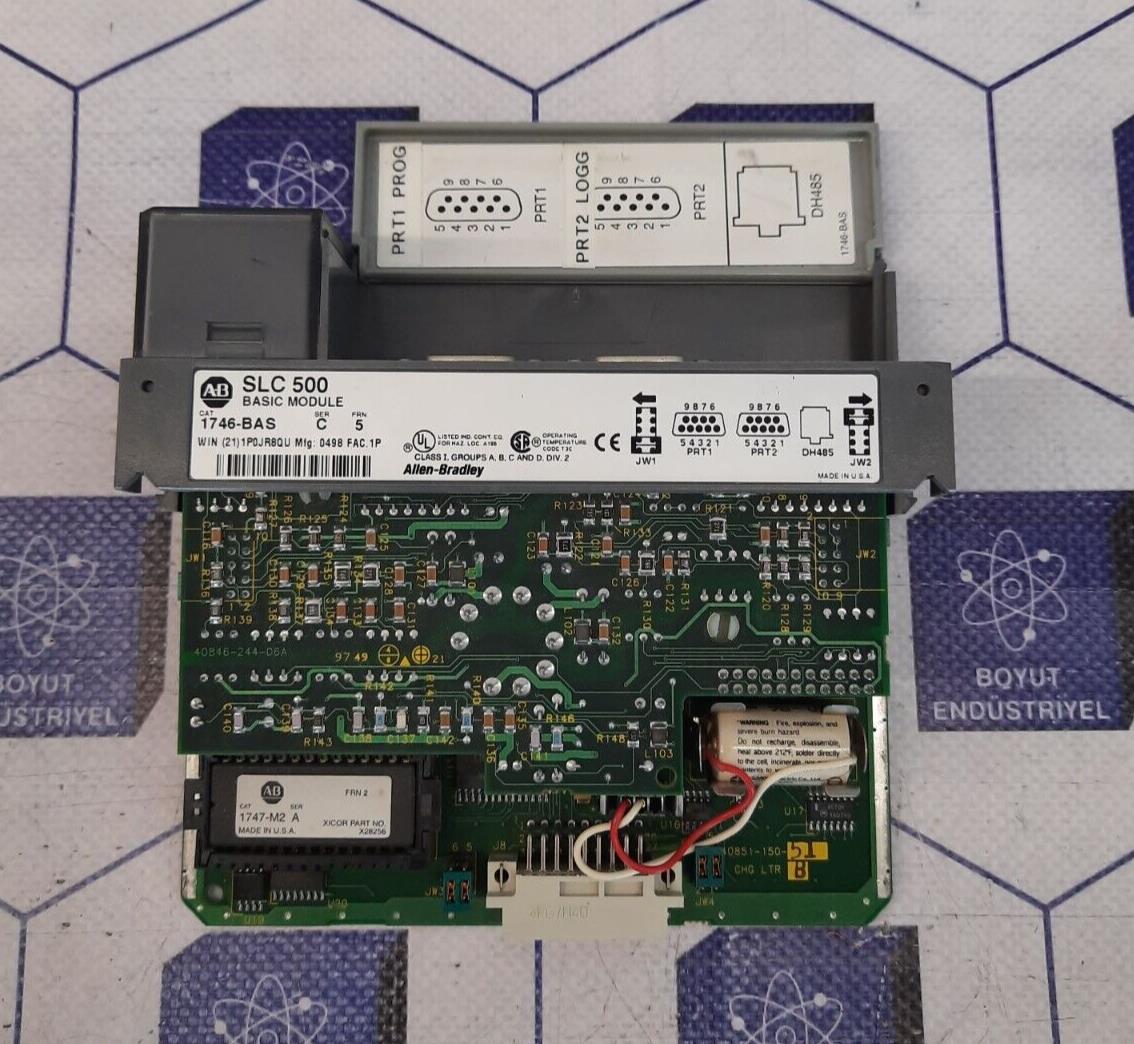 ALLEN BRADLEY 1746-BAS Ser.C SLC500 BASIC MODULE