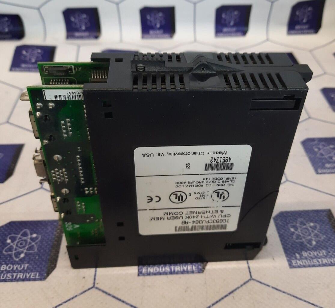 GE FANUC IC693CPU364-AB CPU WITH 240K USER MEM & ETHERNET COMM