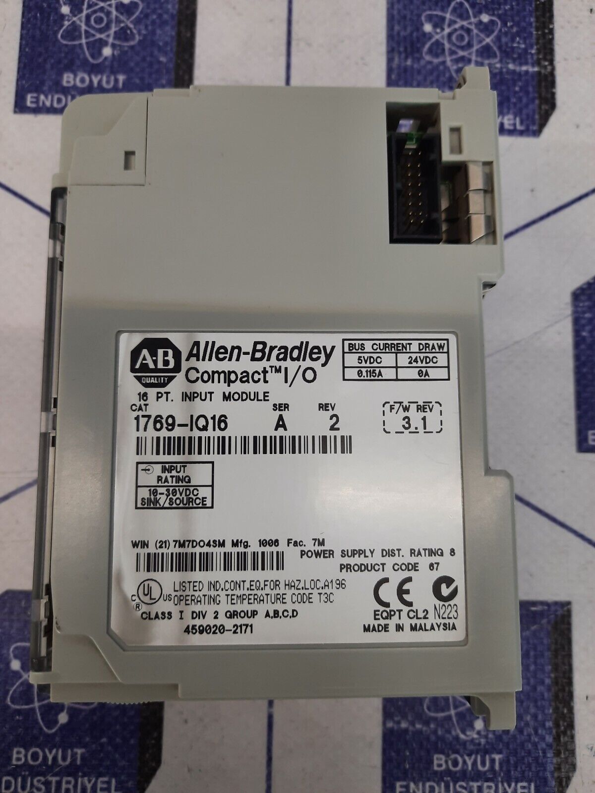 ALLEN BRADLEY 1769-IQ16 COMPACT I/O 16pt. INPUT MODULE