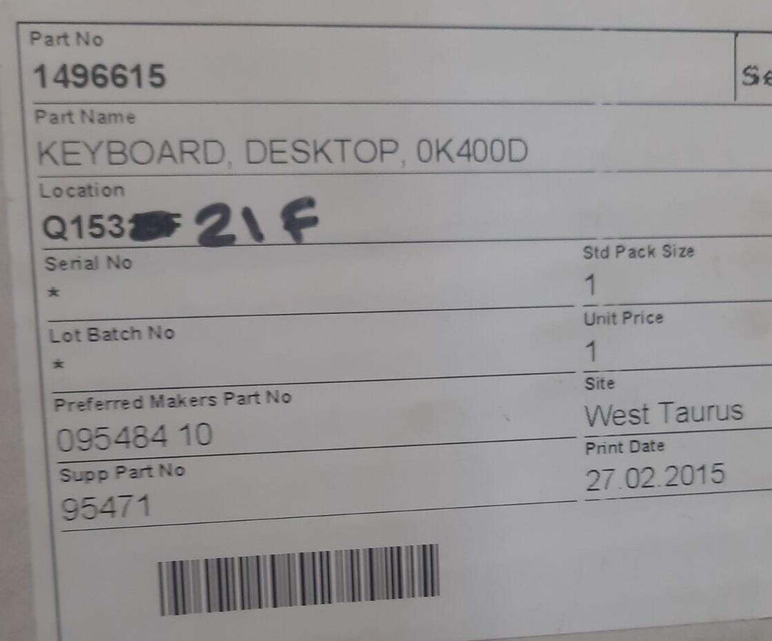 HERNIS Q153 21F KEYBOARD DESKTOP OK450L