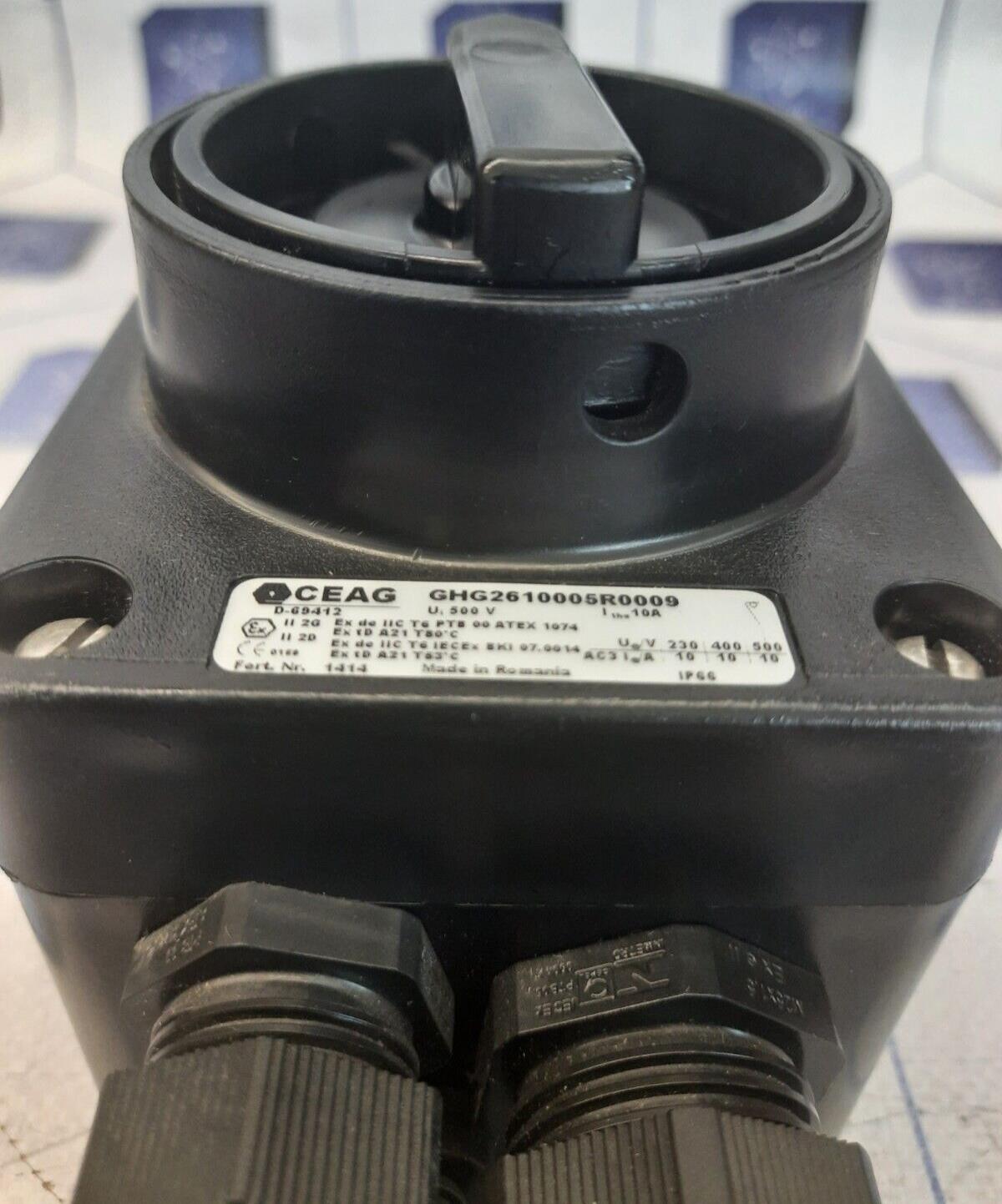 CEAG GHG2610005R0009 EXPLOSION-PROTECTED SAFETY SWITCH 10AGHG261