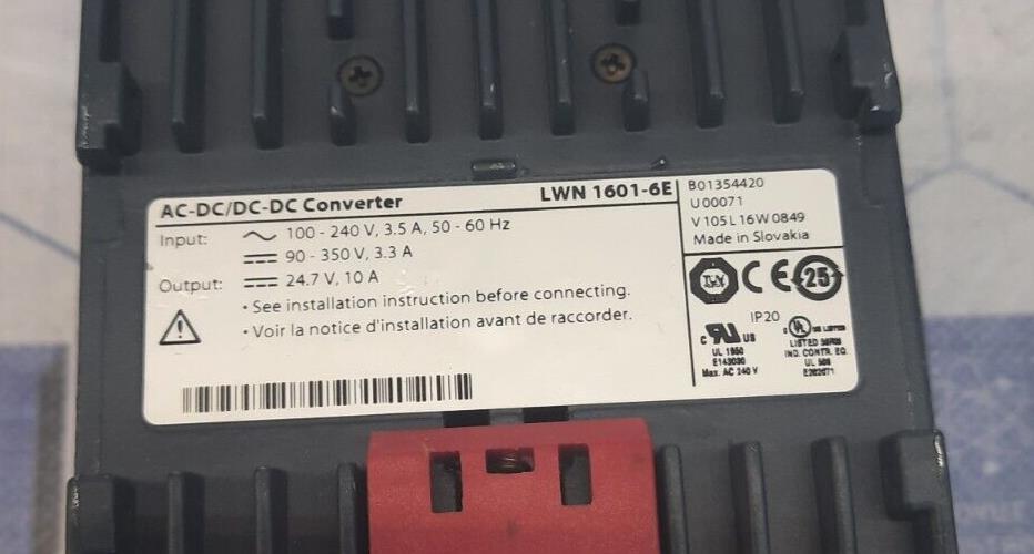 POWER-ONE CONVERT SELECT LWN 1601-6E AC-DC/DC-DC CONVERTER