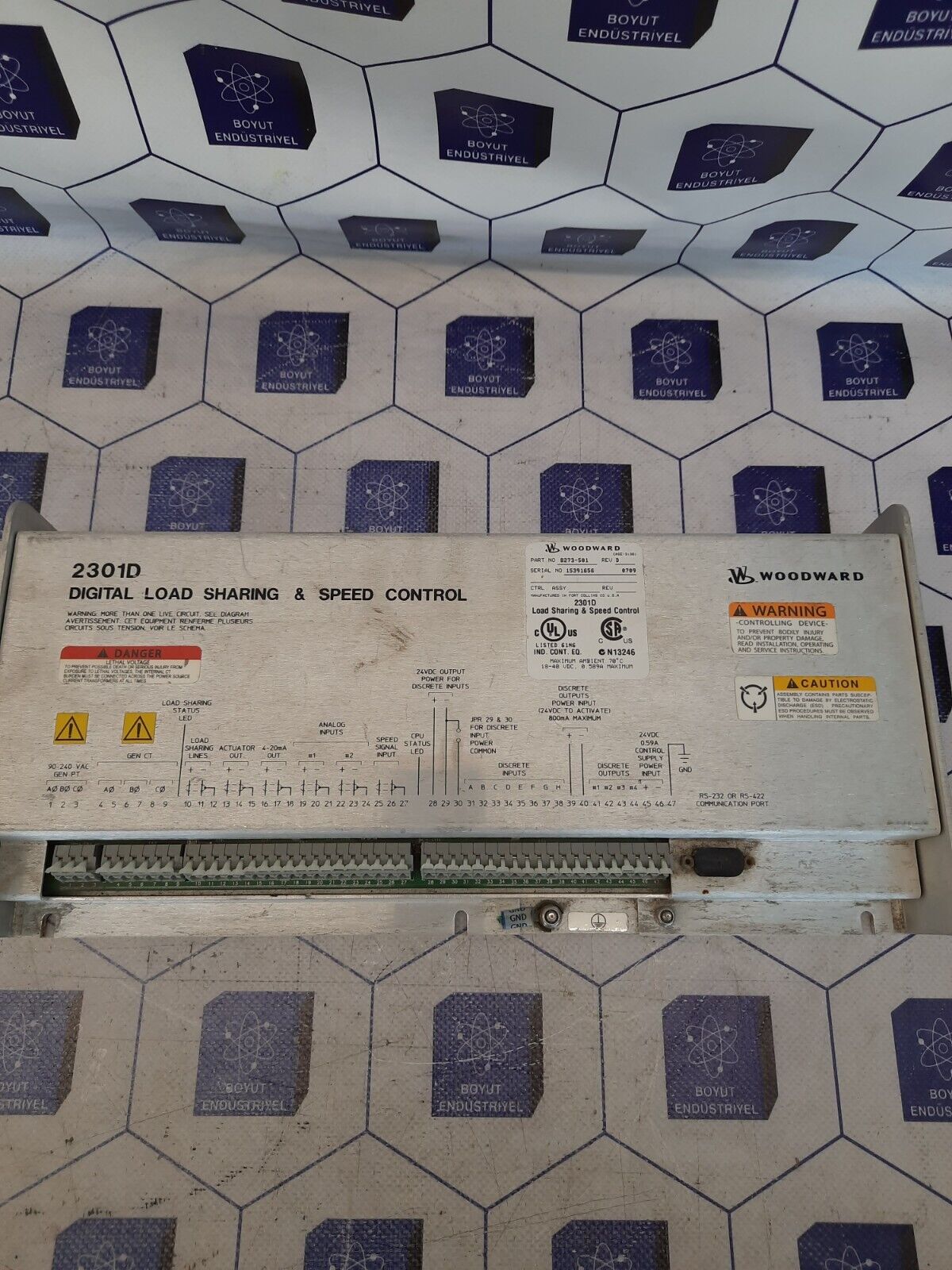 WOODWARD 8273-501 REV.D 2301D DIGITAL LOAD SHARING & SPEED CONTROL