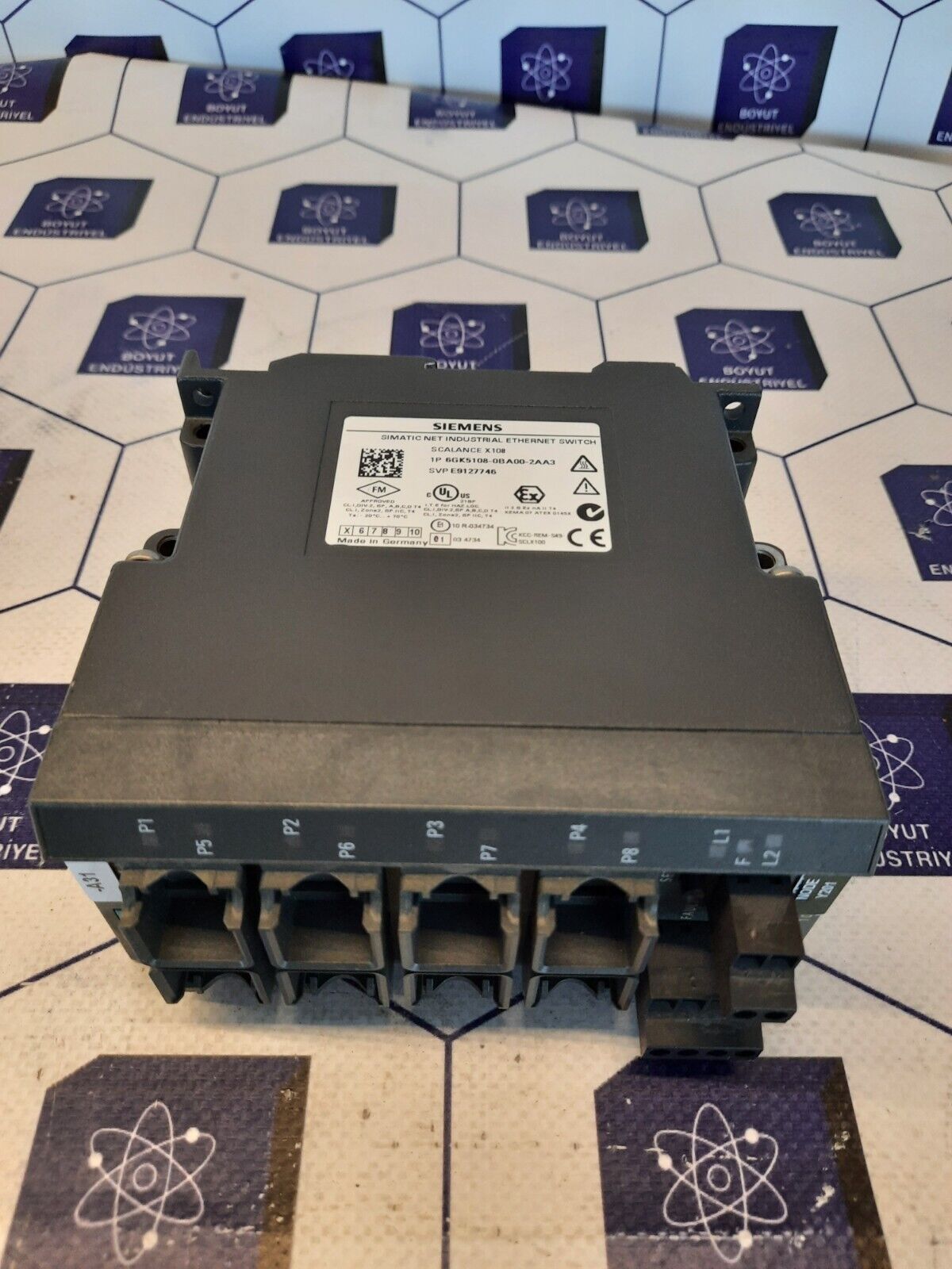 SIEMENS SIMATIC NET INDUSTRIAL ETHERNET SWITCH1P 6GK5 108-0BA00-2AA3