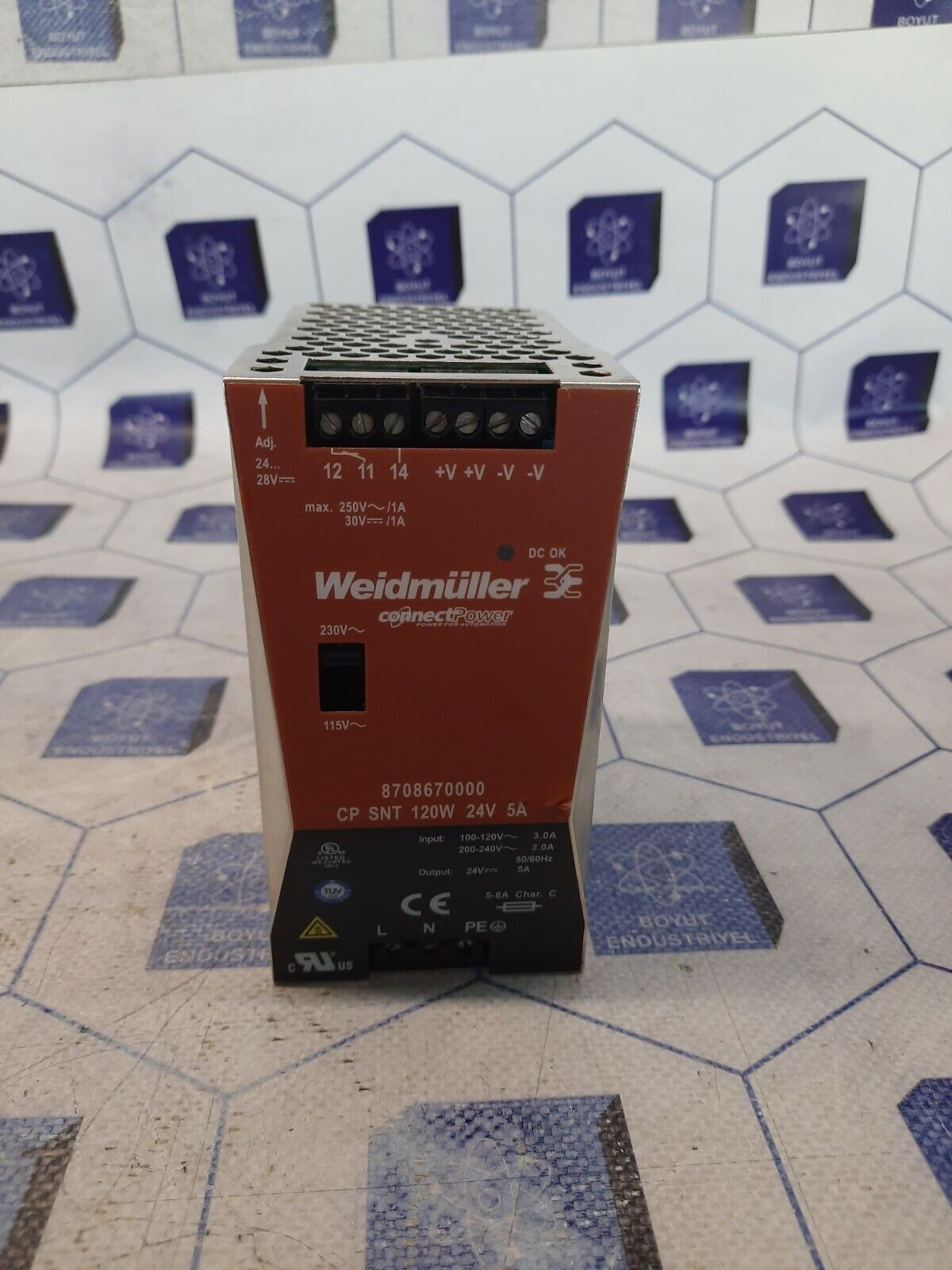 WEIDMULLER CP SNT 120W 24V 5A POWER SUPPLY