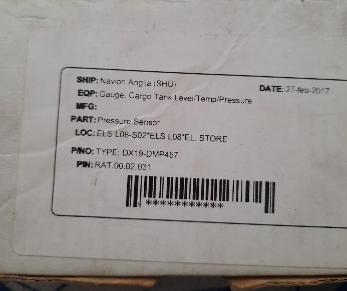 BD Sensors DX19-DMP 457 Pressure Transmitter