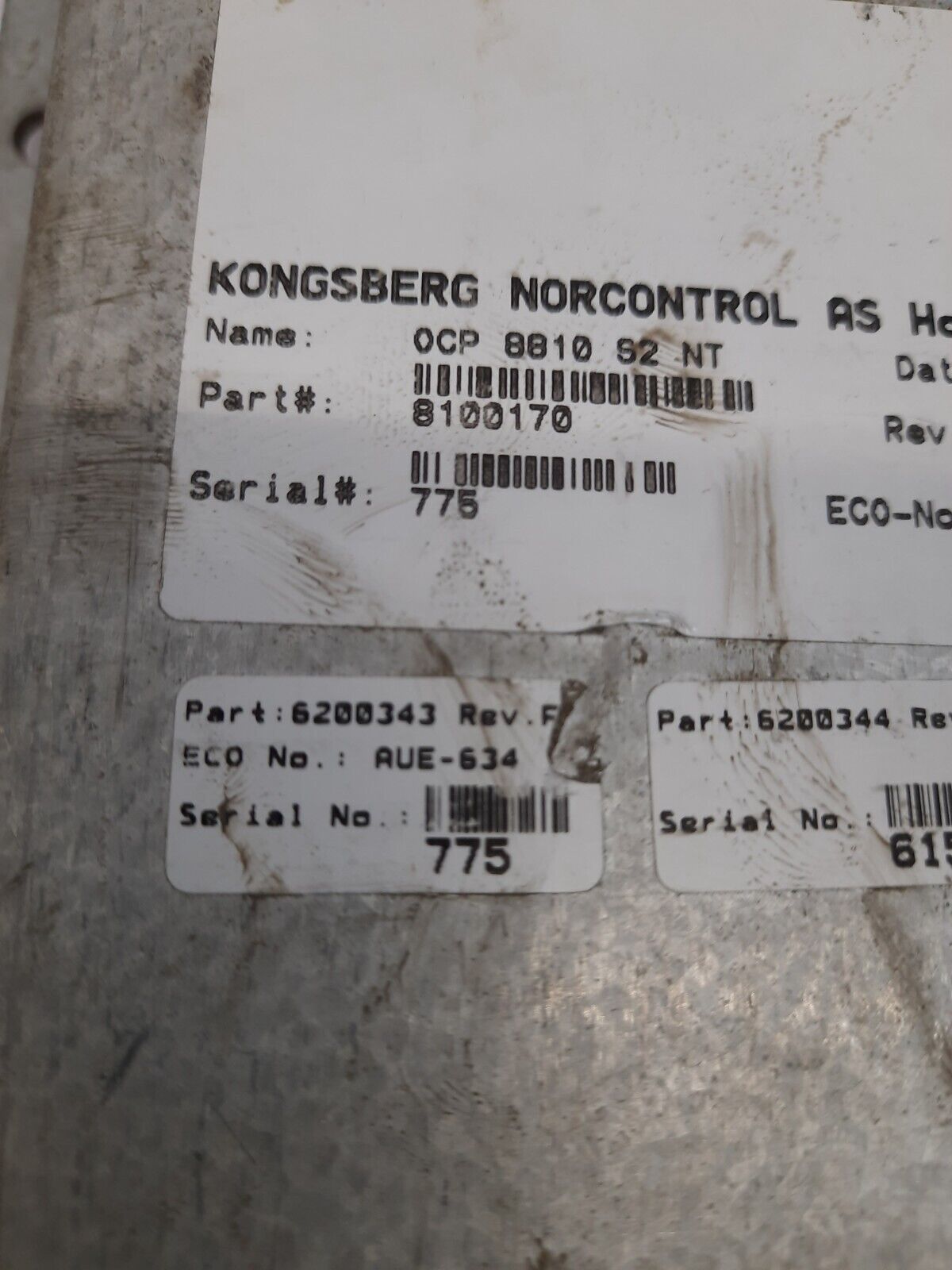 KONGSBERG OCP 8810 S2 NT W/Dimmer 6200343 Part no 810070