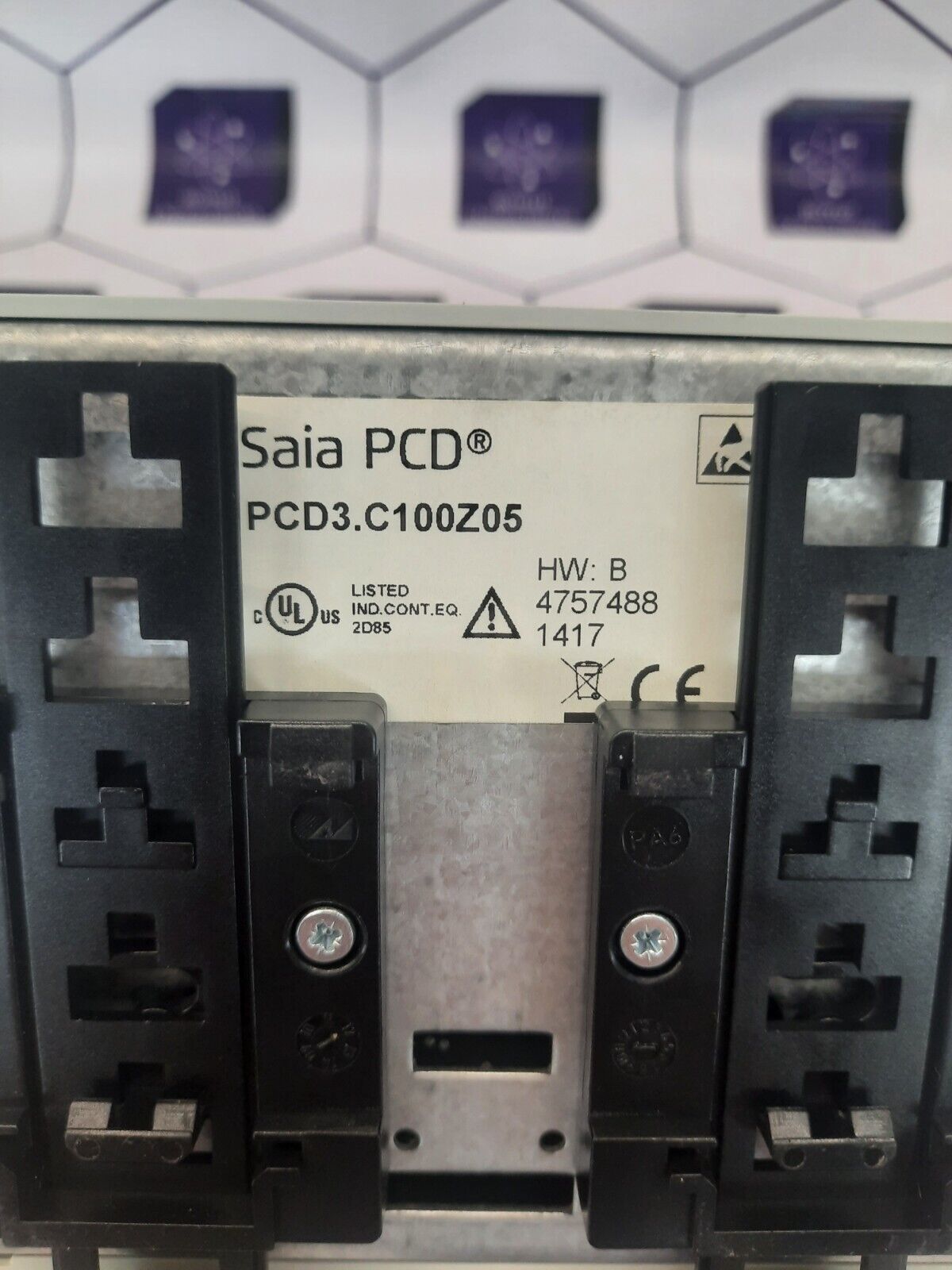 Saia Burgess PCD3.C100Z05 PLC Module Socket Holder Rack