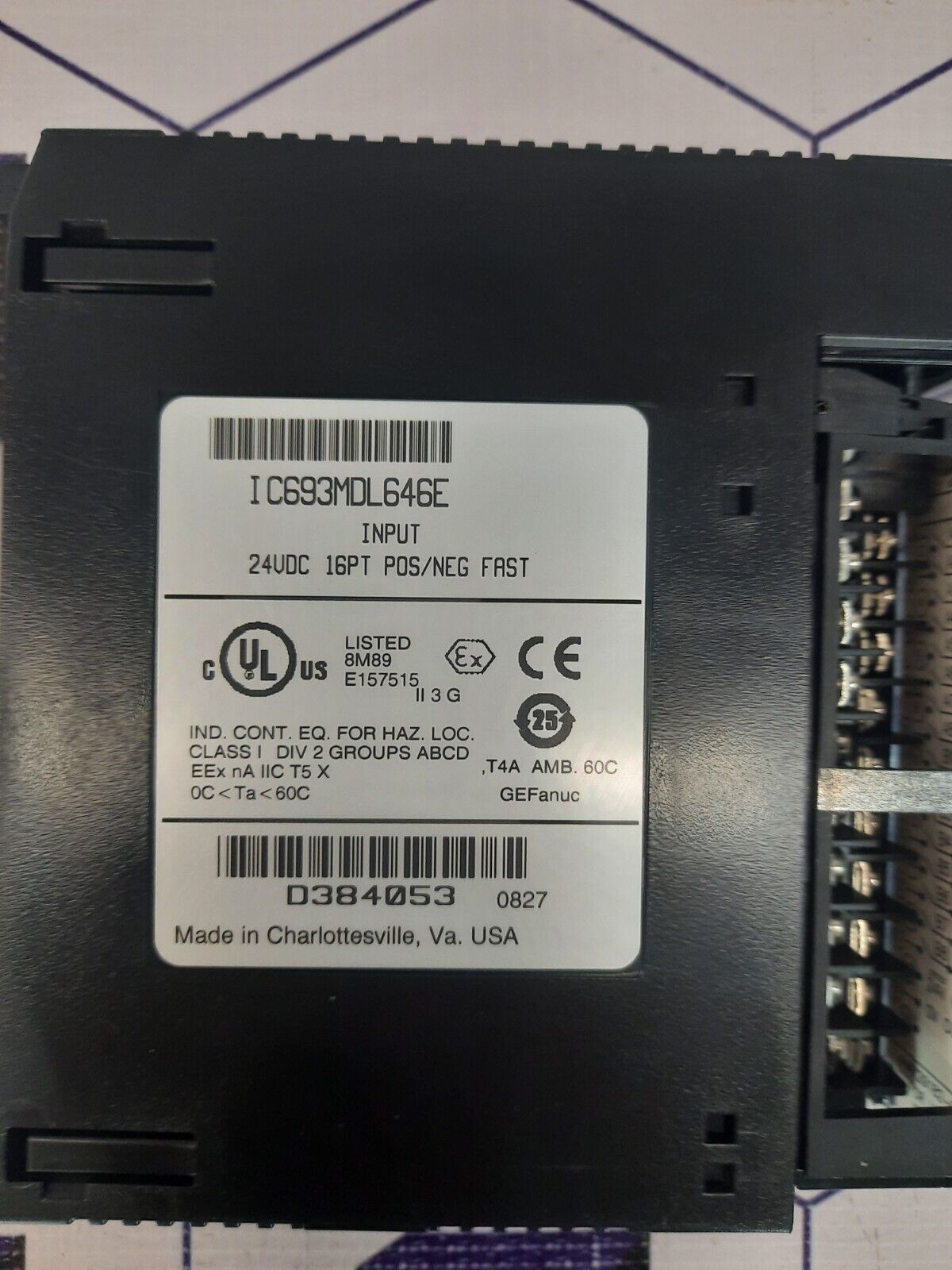 GE FANUC IC693MDL646E Output Module