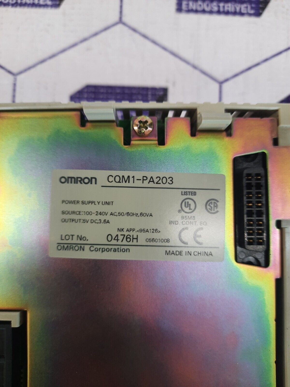 OMRON CQM1-PA203 POWER SUPPLY UNIT