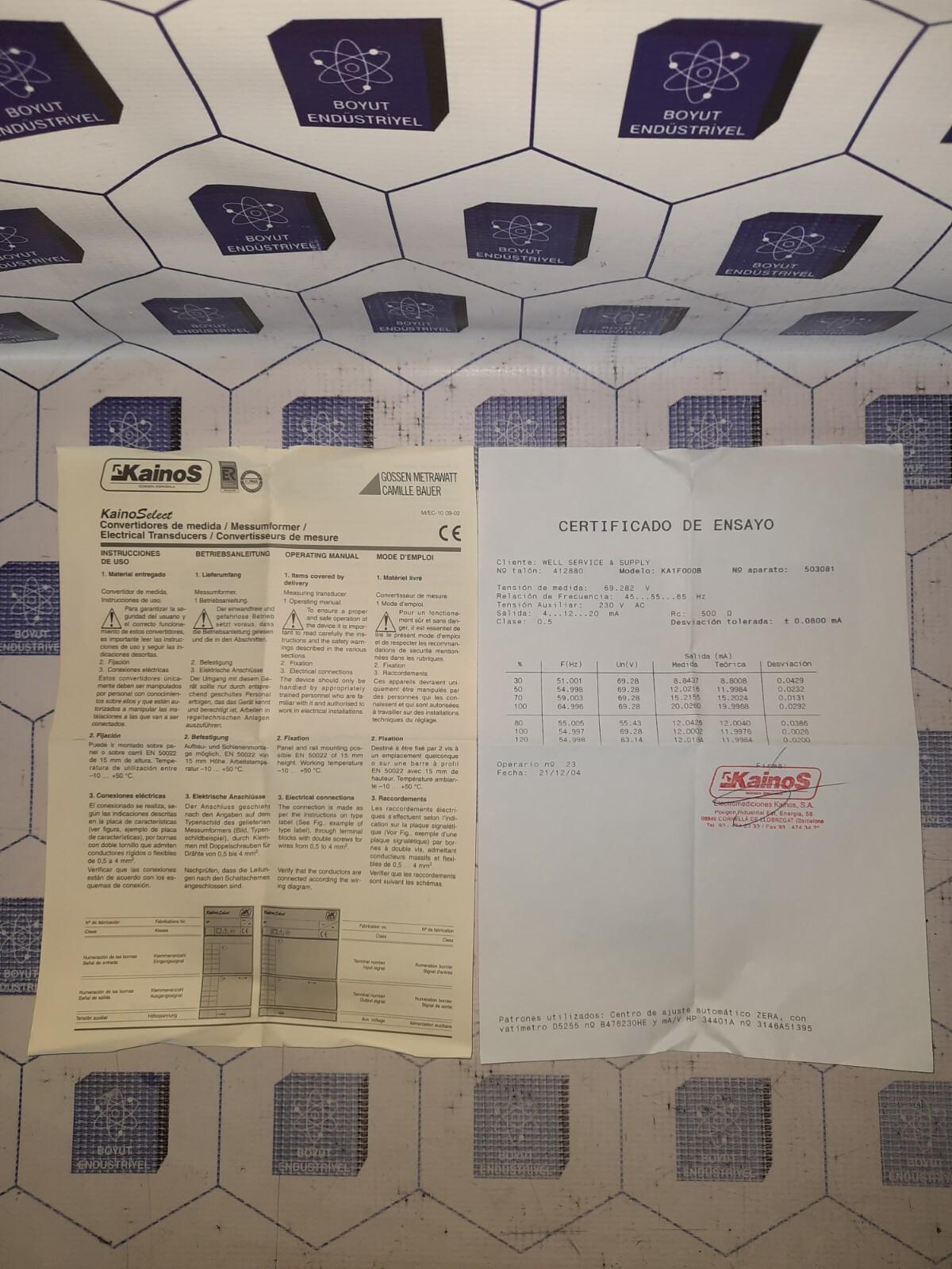 Kaino Select Electrical Transducers KF-N