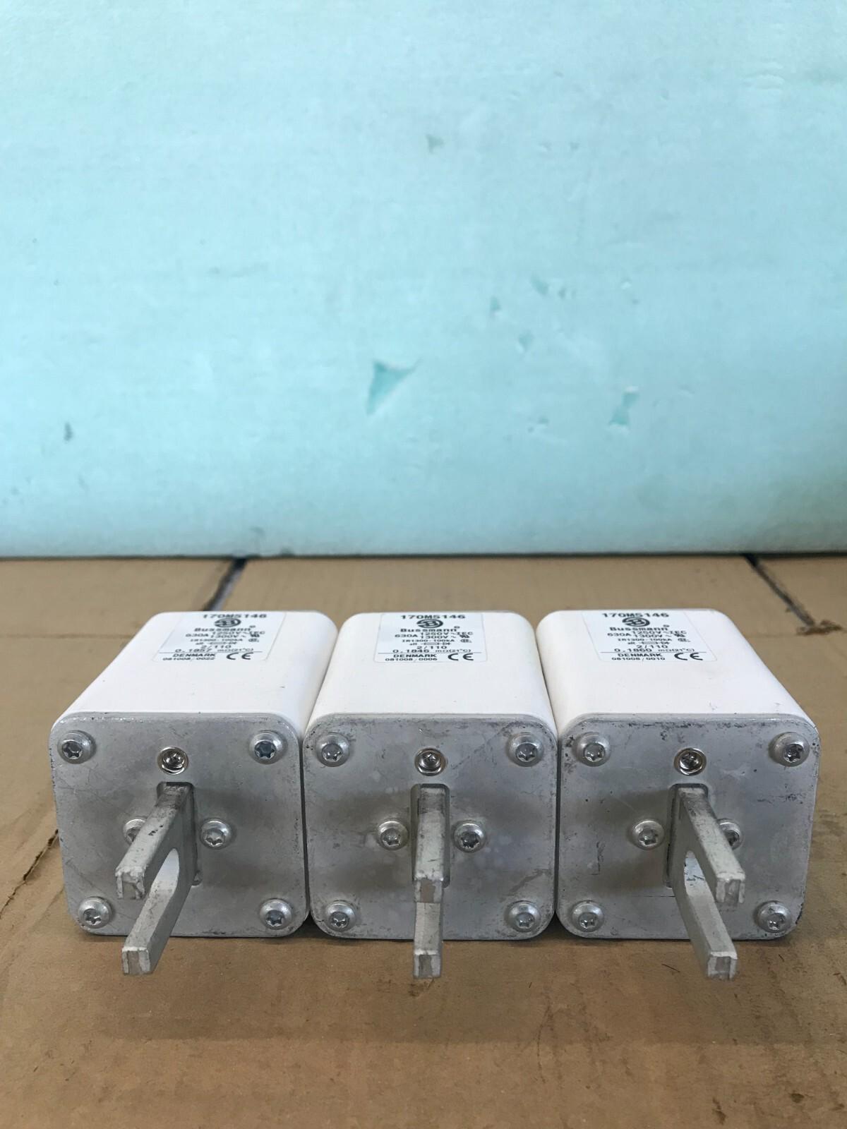 Bussmann 170M5146 10028191 630A 1000-1250V fusibile 3 pezzi