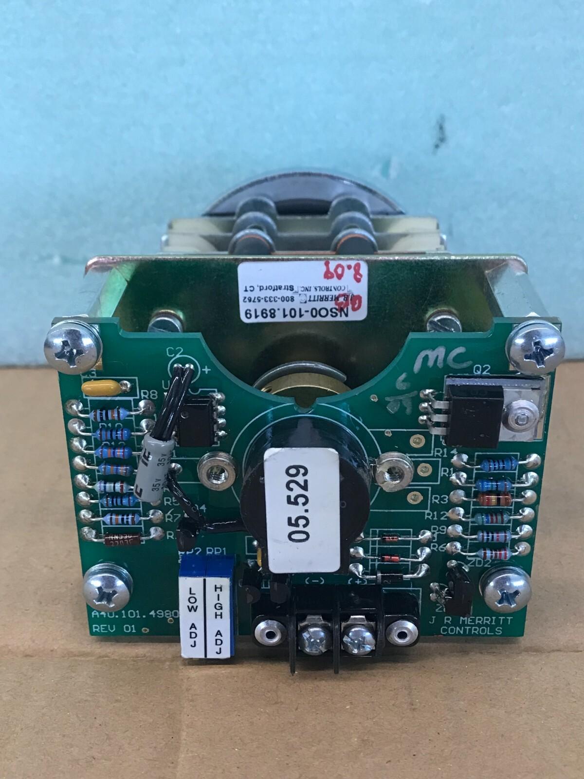 Interruptor maestro giratorio J.R Merritt Controls NSO0-101.8919 A4U.101.4980