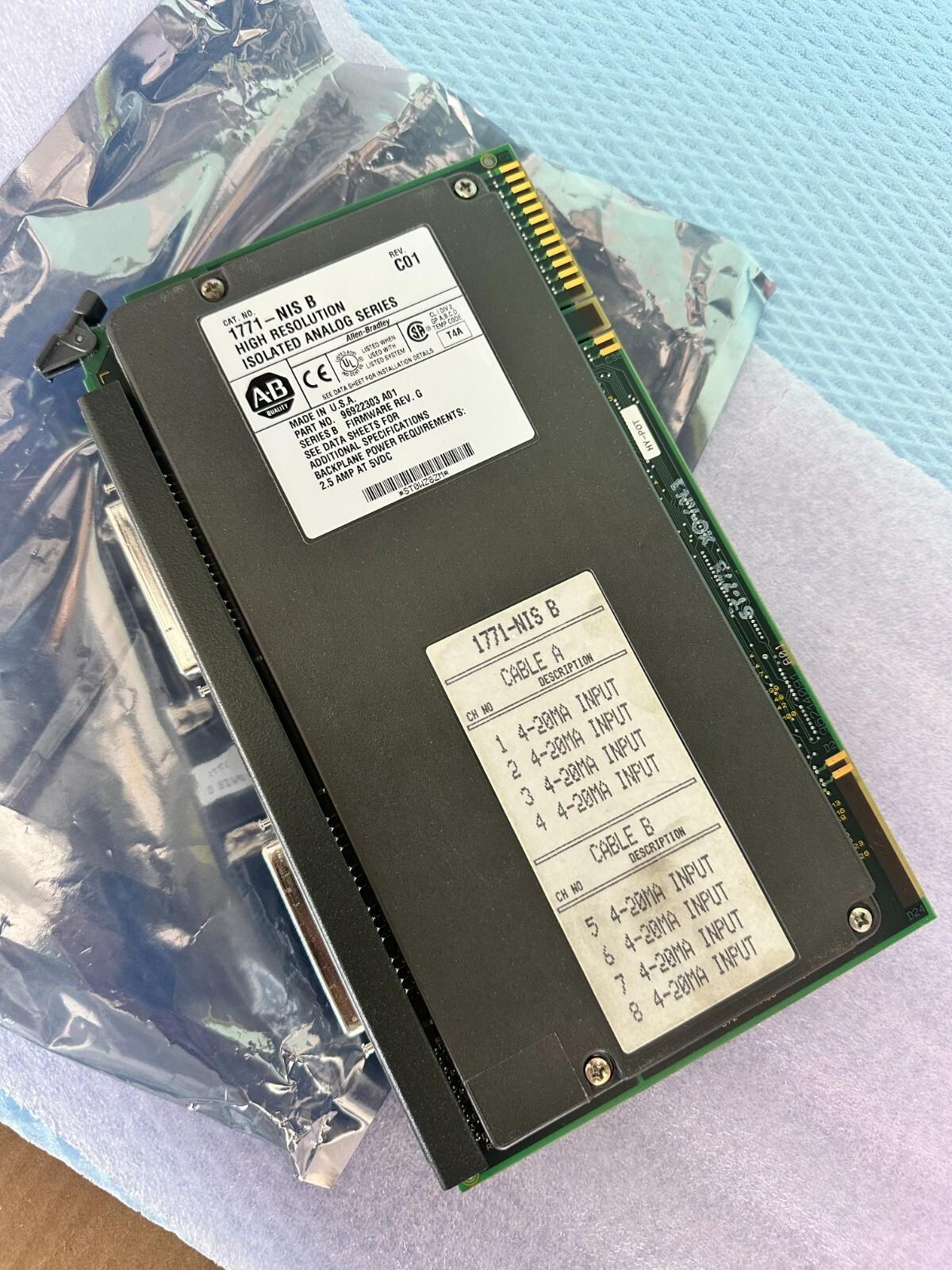 Entrée de courant analogique Allen Bradley 1771-NIS B Rev C01