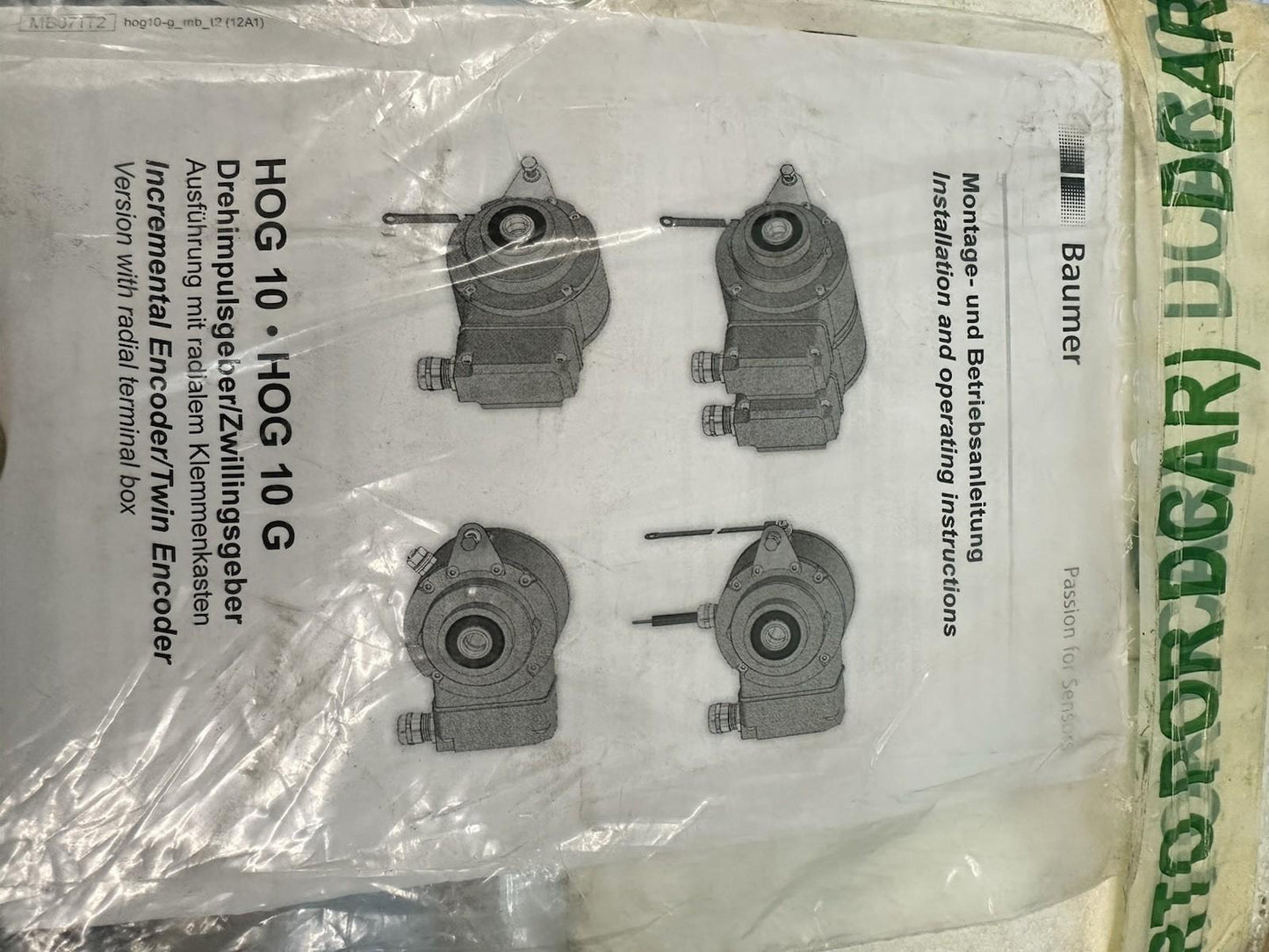 Encodeur incrémental Baumer HOG 10 DN 1024 TTL HOG10DN1024TTL