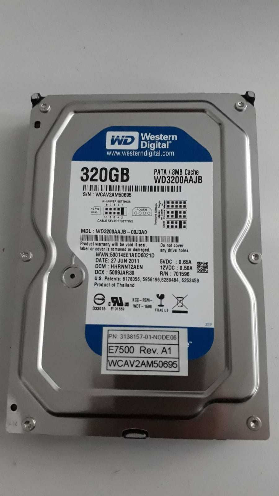 WESTERN DIGITAL 320GB WD3200AAJB- 00J3A0