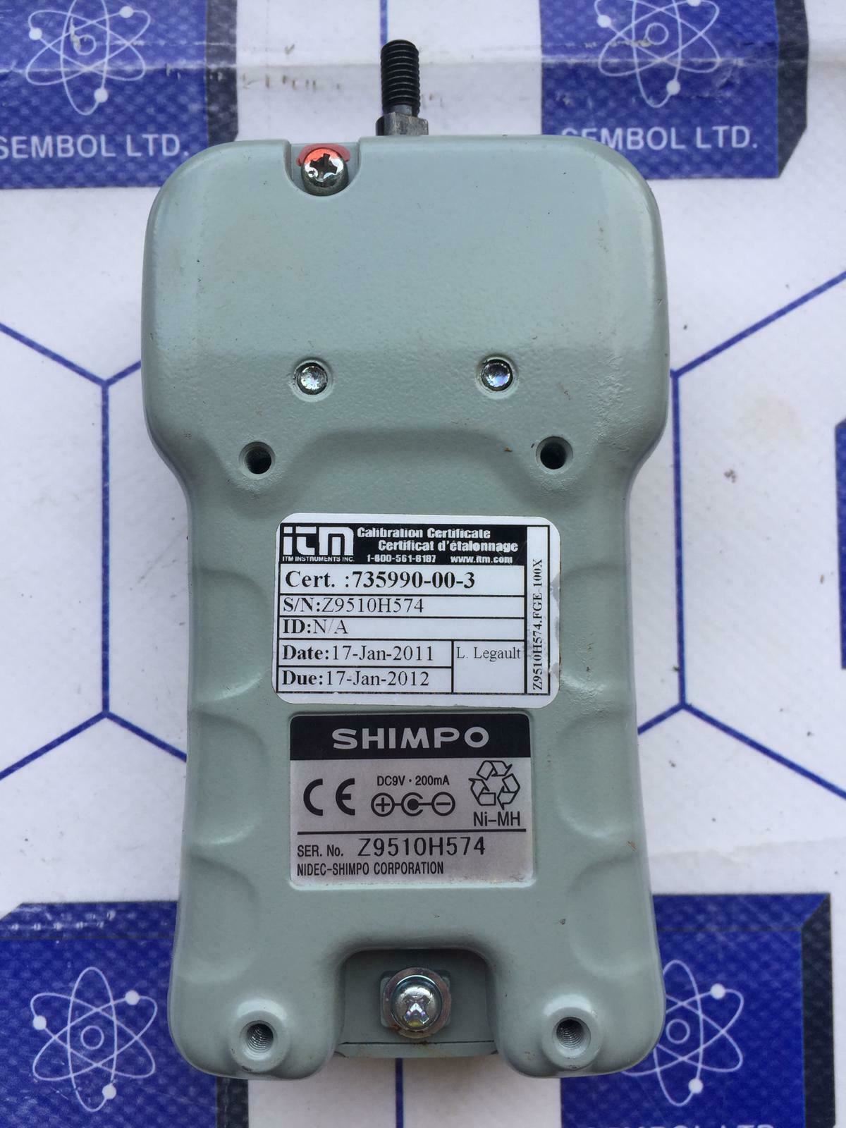 SHIMPO FGE-100X FGE Digital Force Gauge 100 lb / 50 kg / 500 N