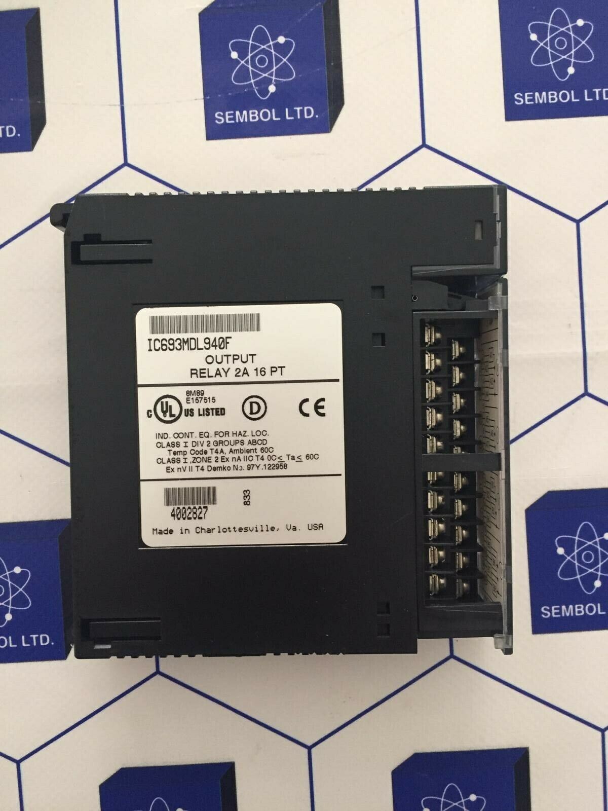 Ge FANUC IC693MDL940F Output Relay 2a 16 PT Module