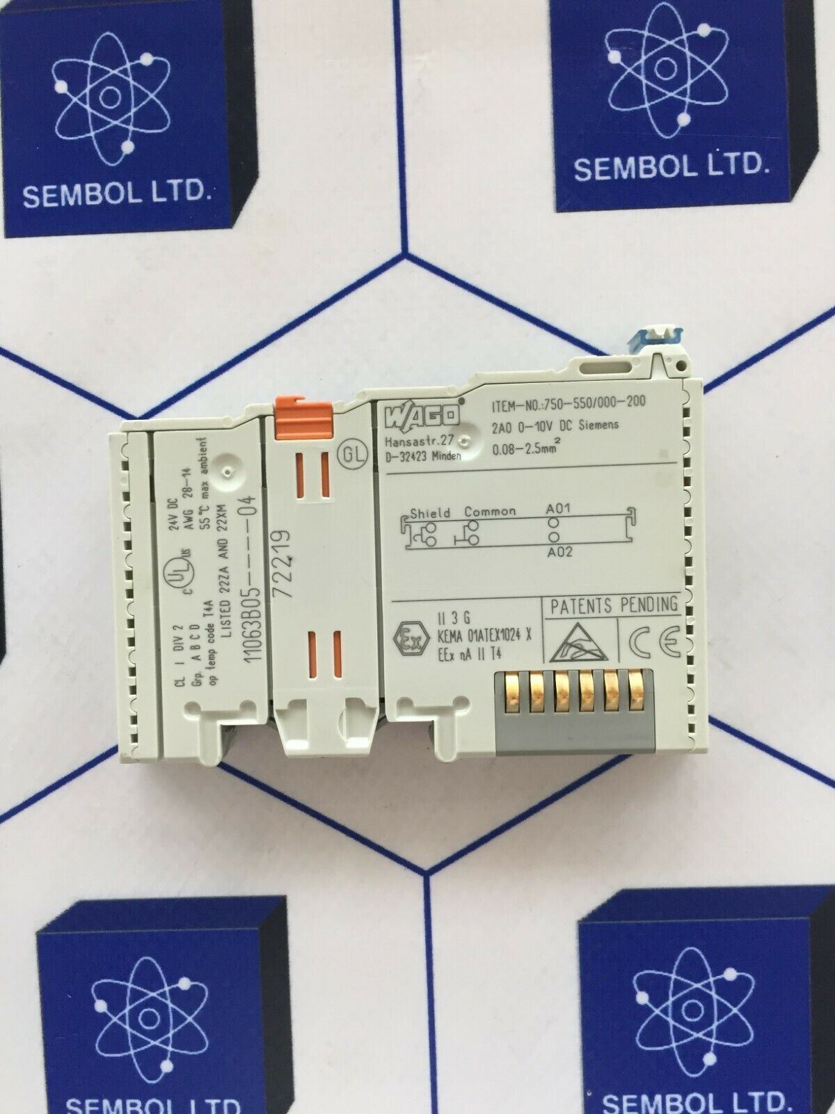 WAGO 750-550/000-200 Lot Of 2 Pcs with DHL Express Shipping