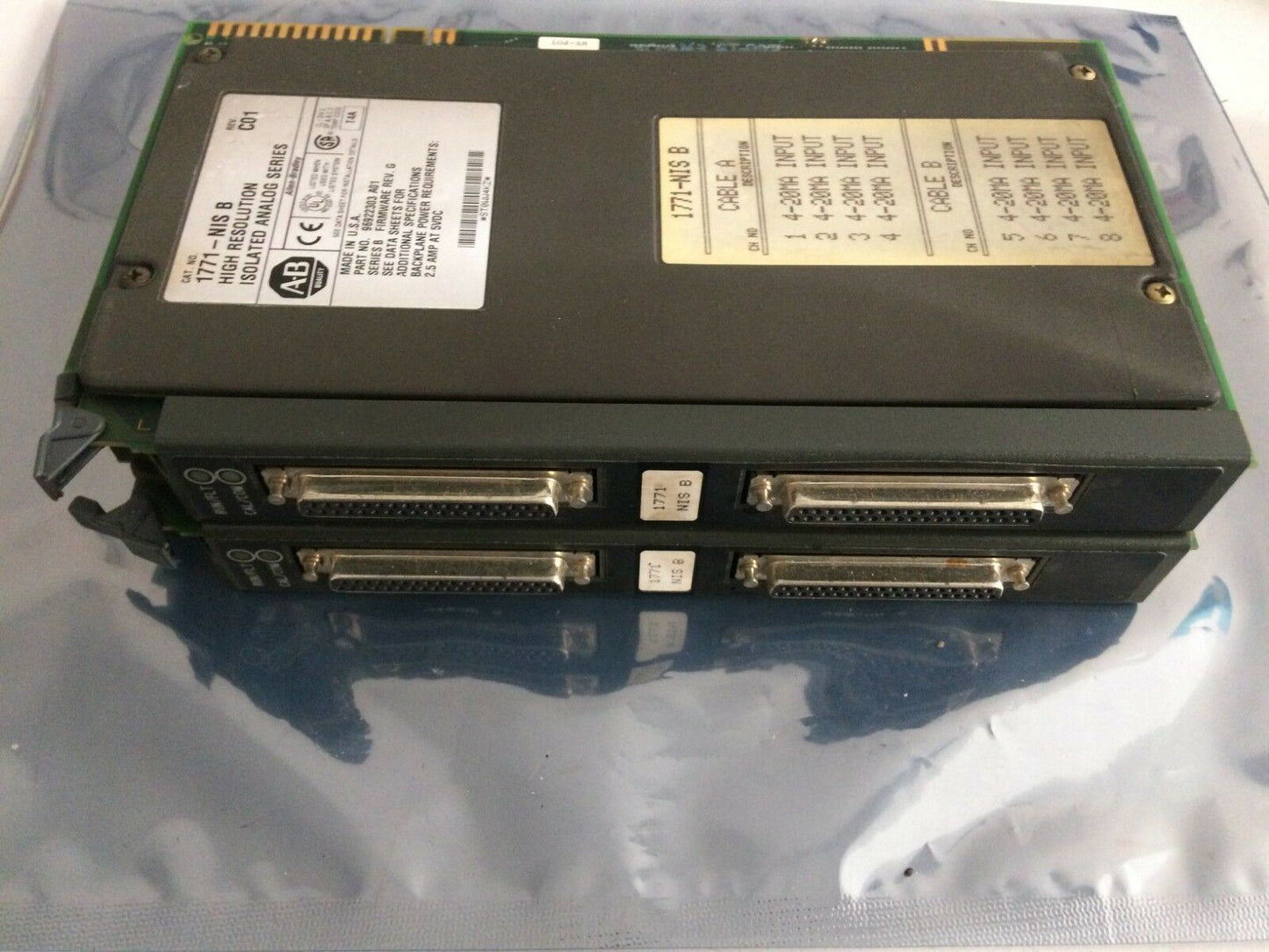 ALLEN-BRADLEY 1771-NIS B REV C01 96922303 HIGH RESOLUTION ISOLATED ANALOG SERIE