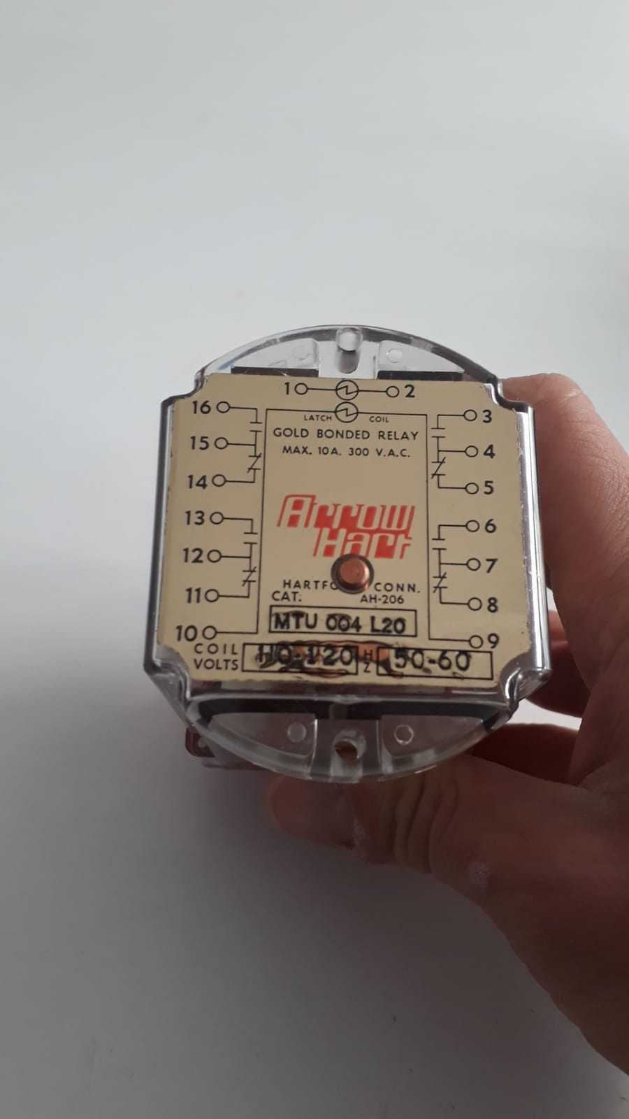 ARROW HART Gold Bonded Relay MTU-004-L20 / MTU004L20