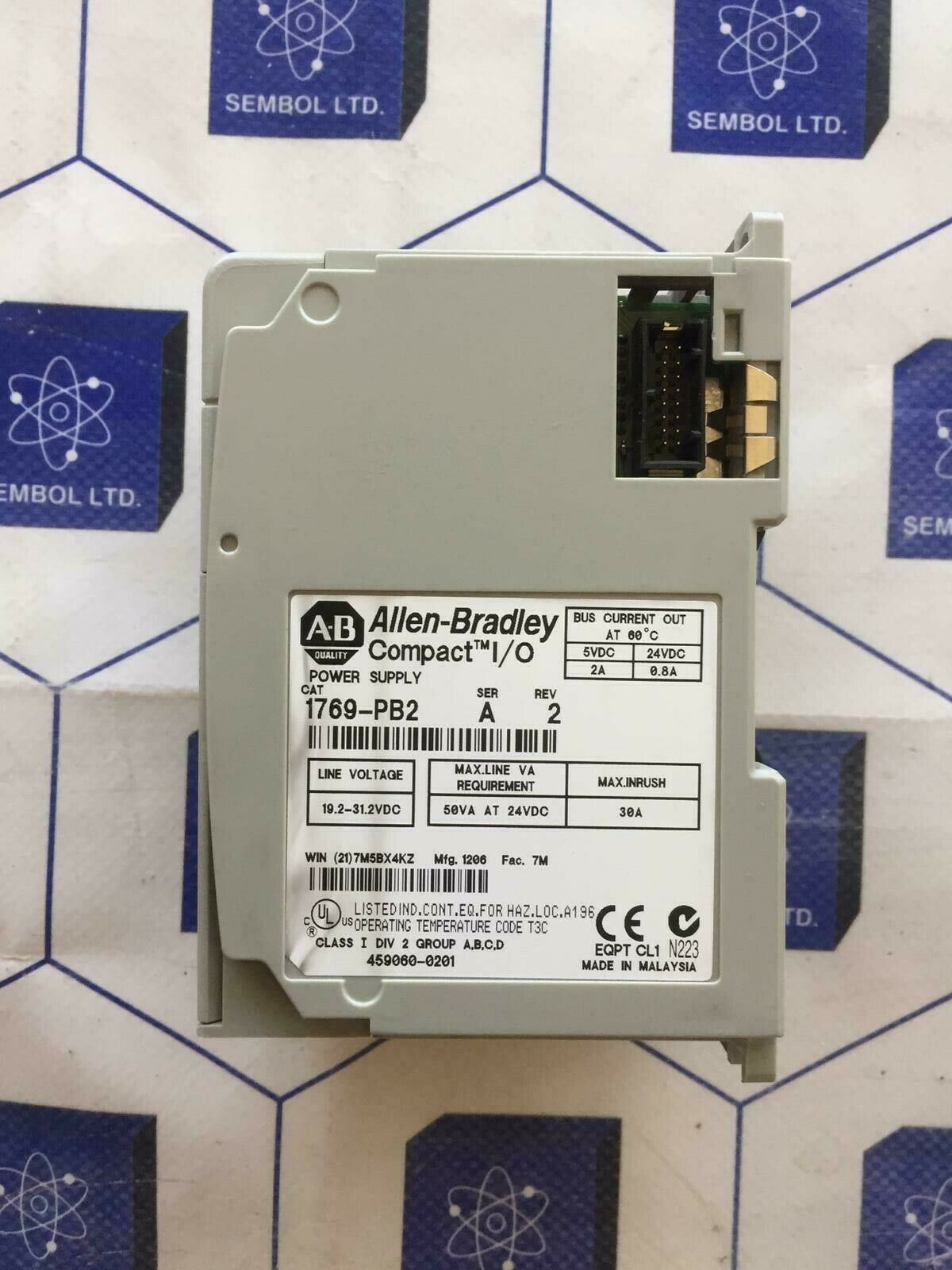 Allen Bradley 1769-pb2 a Power Suppluy module