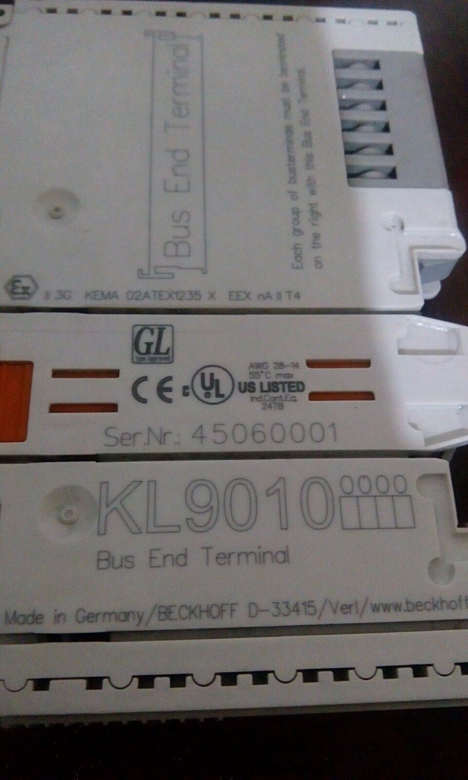 BECKHOFF KL9010 END MODULE