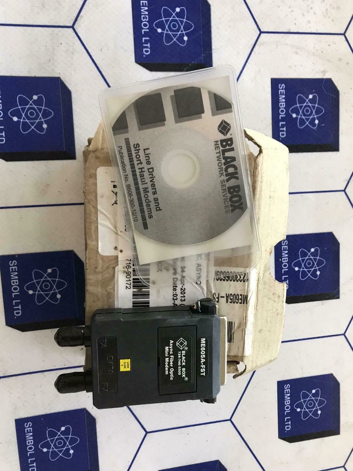 BLACK BOX 724-746-5500 Async Fiber Optic Mini Modem ME605A-FST