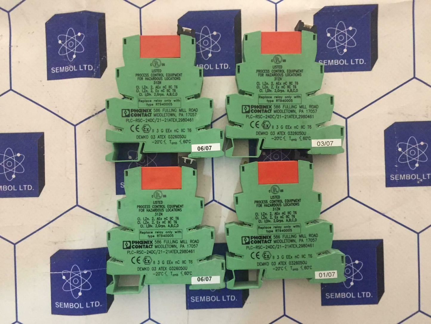 Phoenix Contact PLC-RSC-24DC/21-21ATEX LOT OF 4