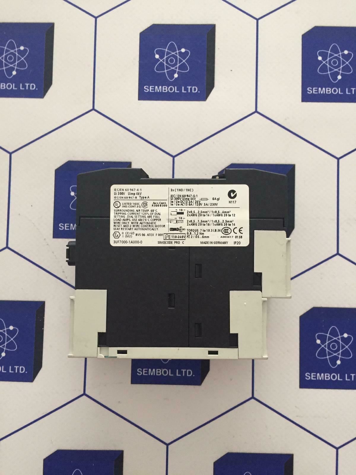 Siemens Simocode pro C Profibus DP 3uf7000-1au00-0